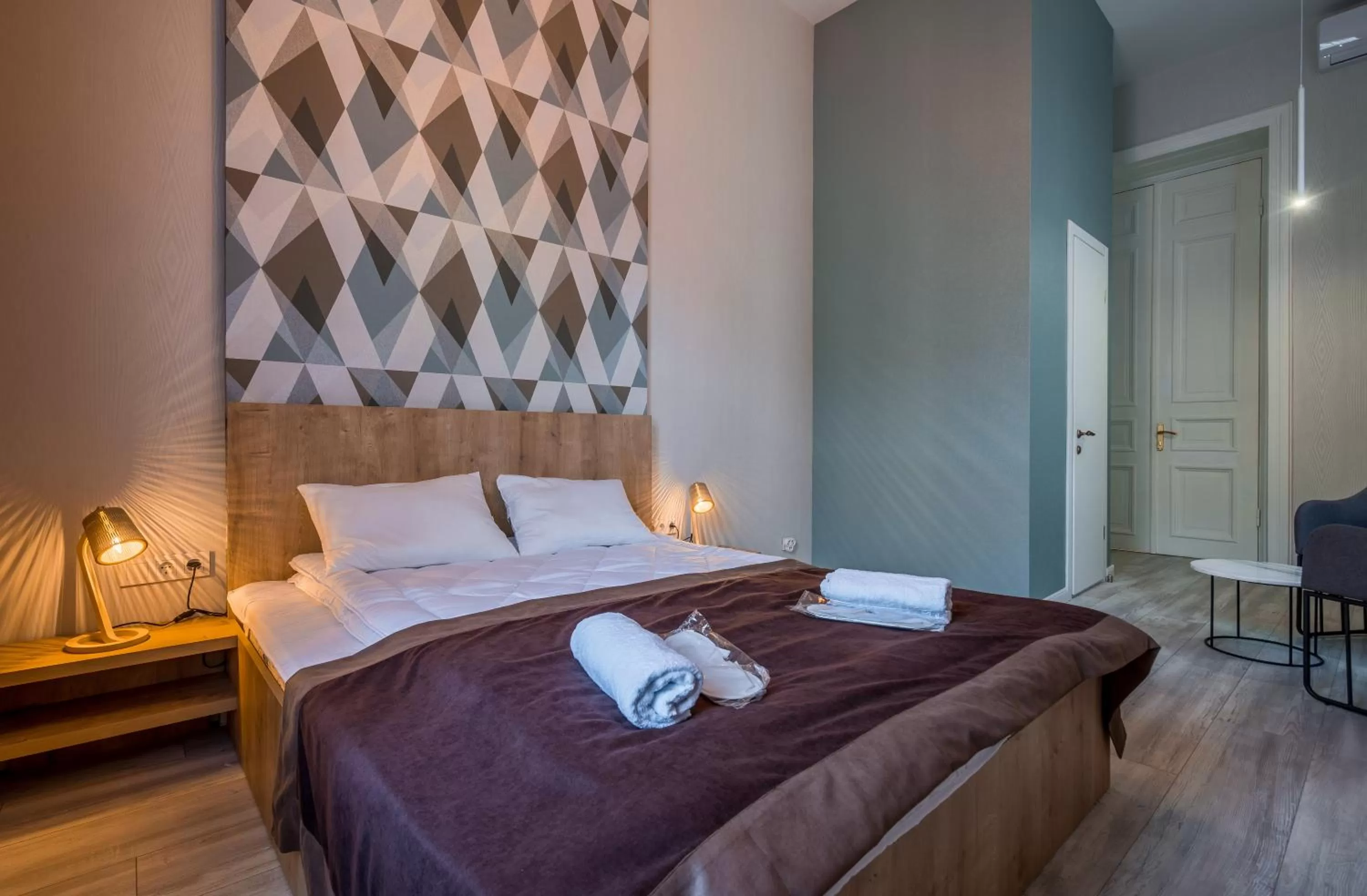 Bed in Mini Hotel on Aghmashenebeli Ave