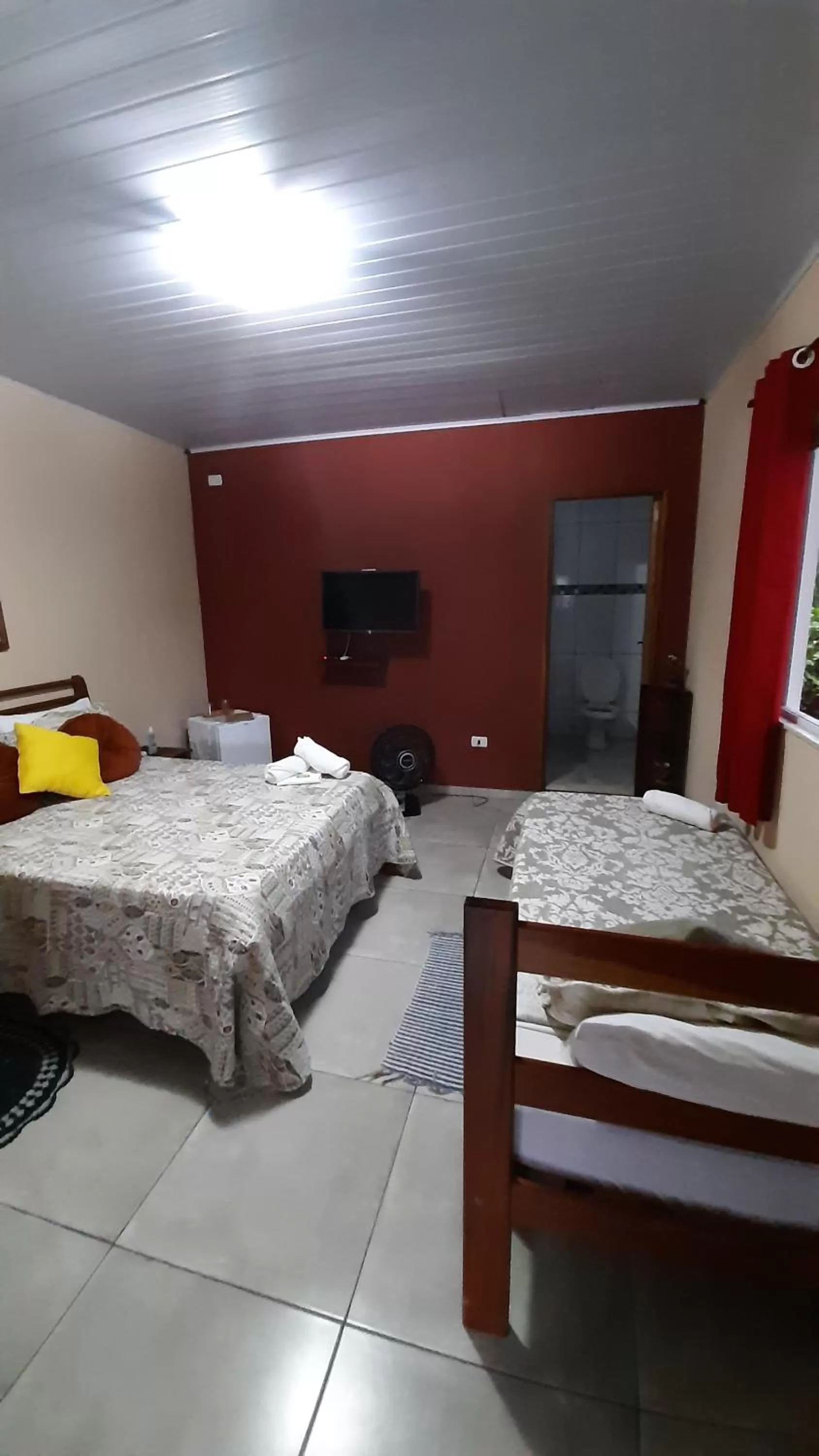 Bed in Pousada Recanto da Lu