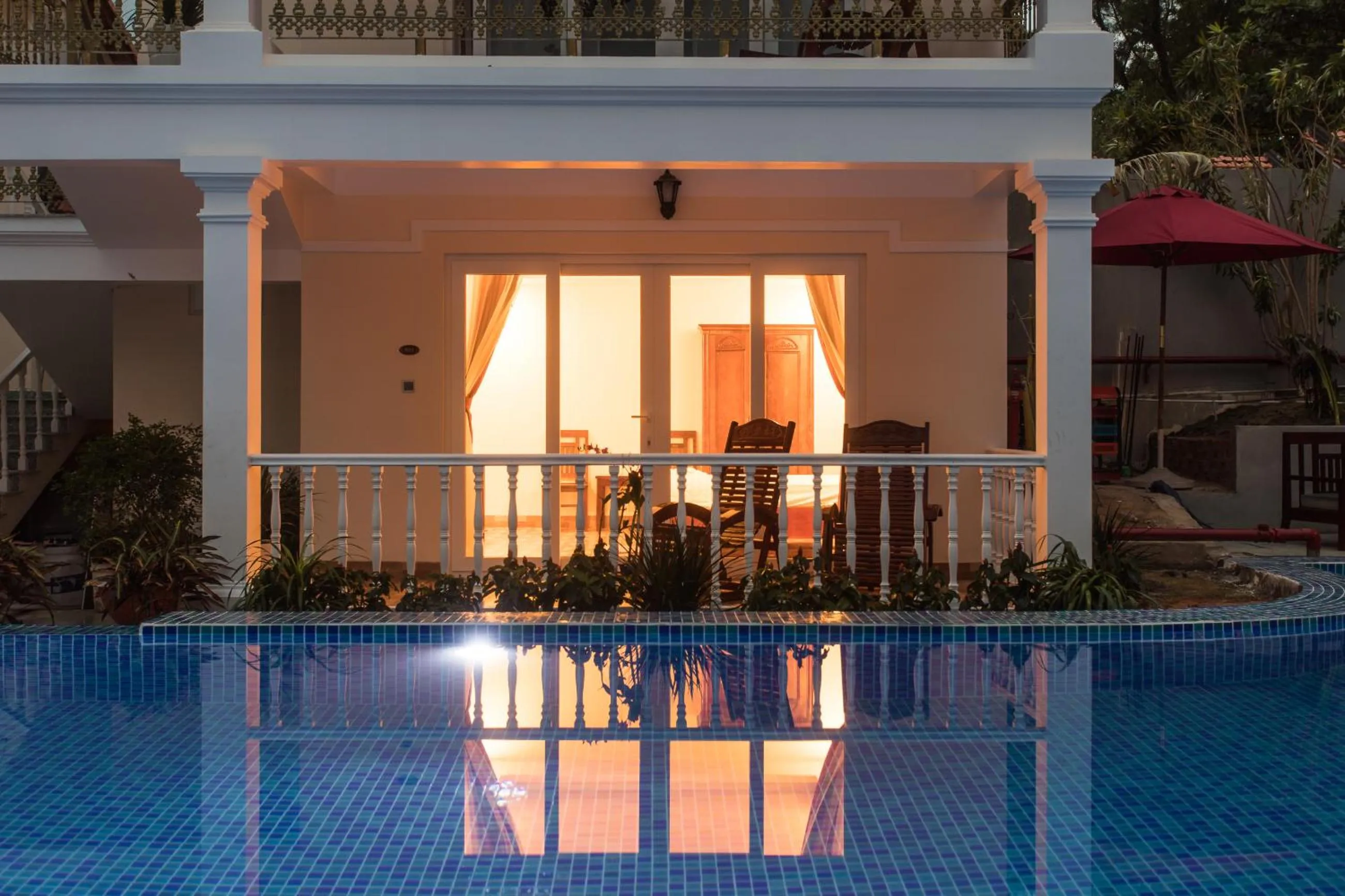 Pool view in Phuong Binh House
