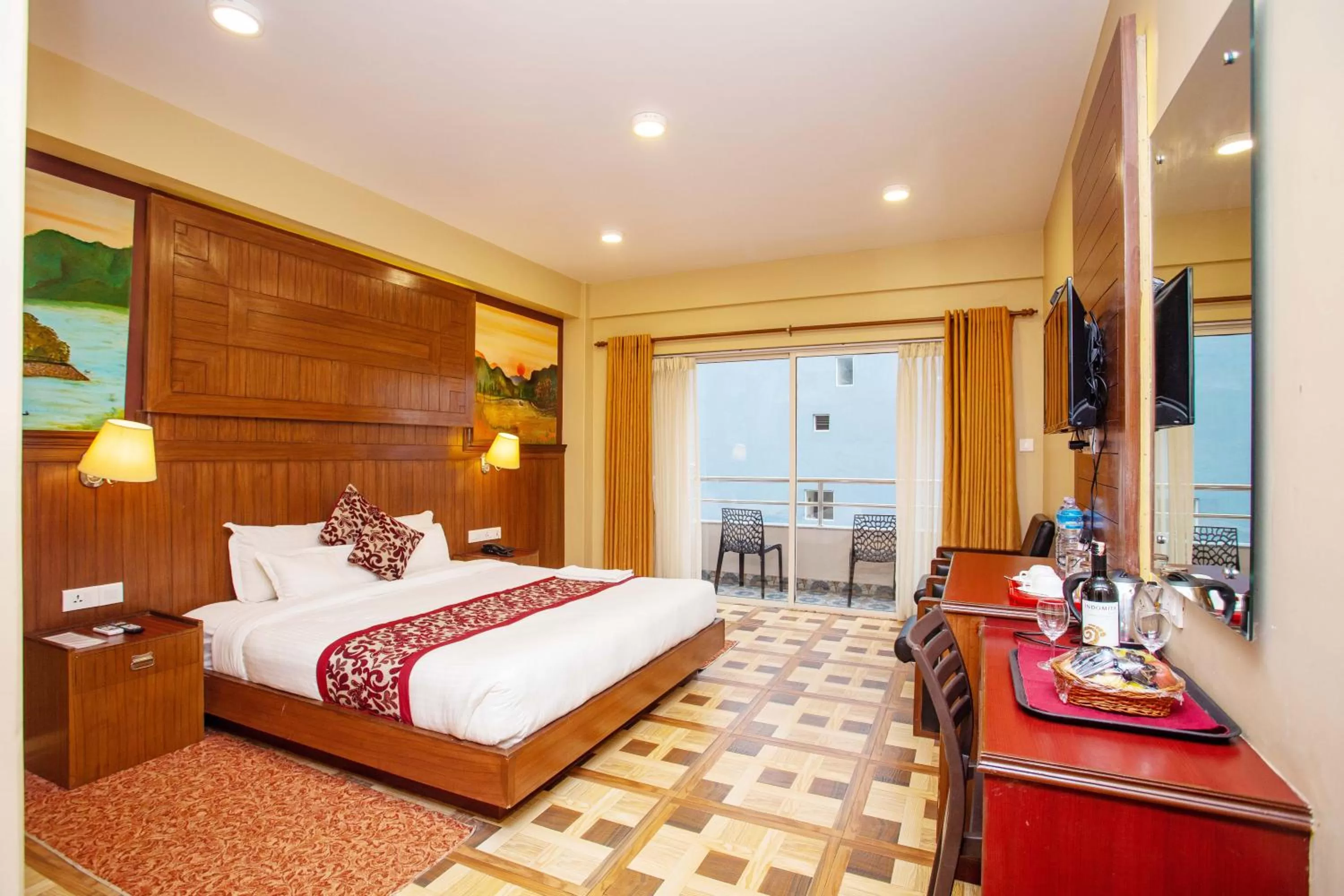 Photo of the whole room, Bed in Hotel Iceland