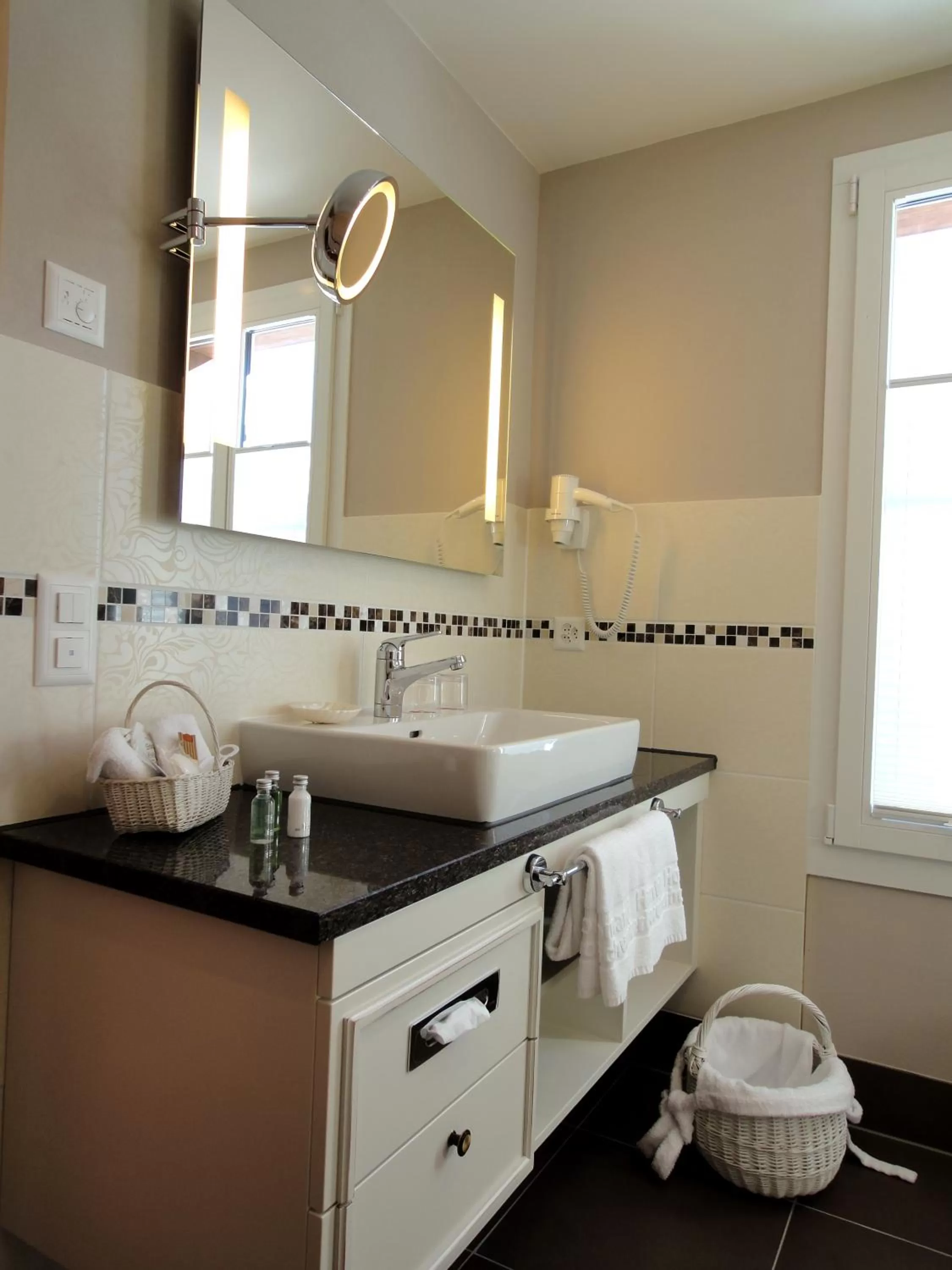 Bathroom in Romantik Hotel Schweizerhof