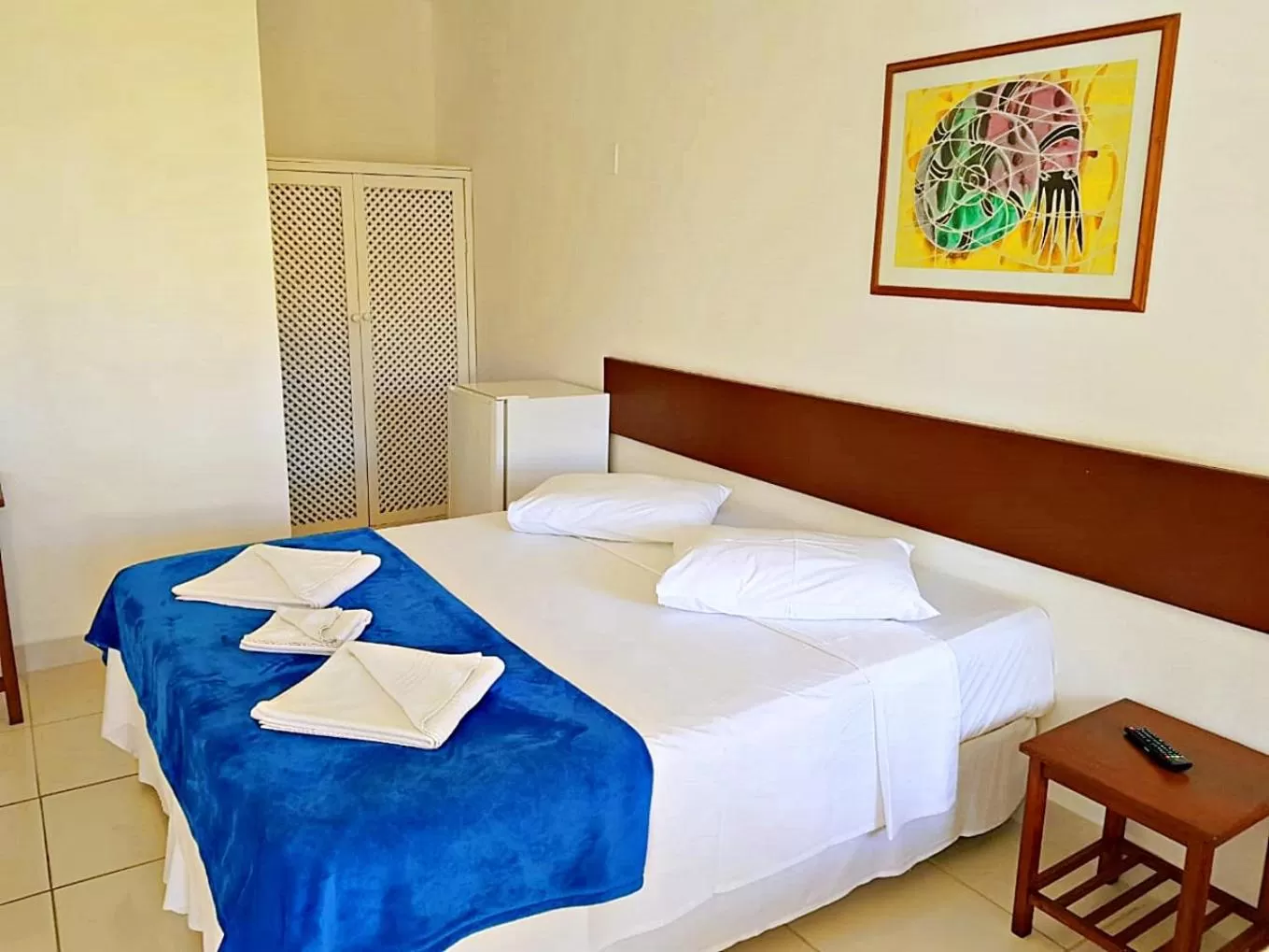 Bed in Pousada Estrela de Paraty