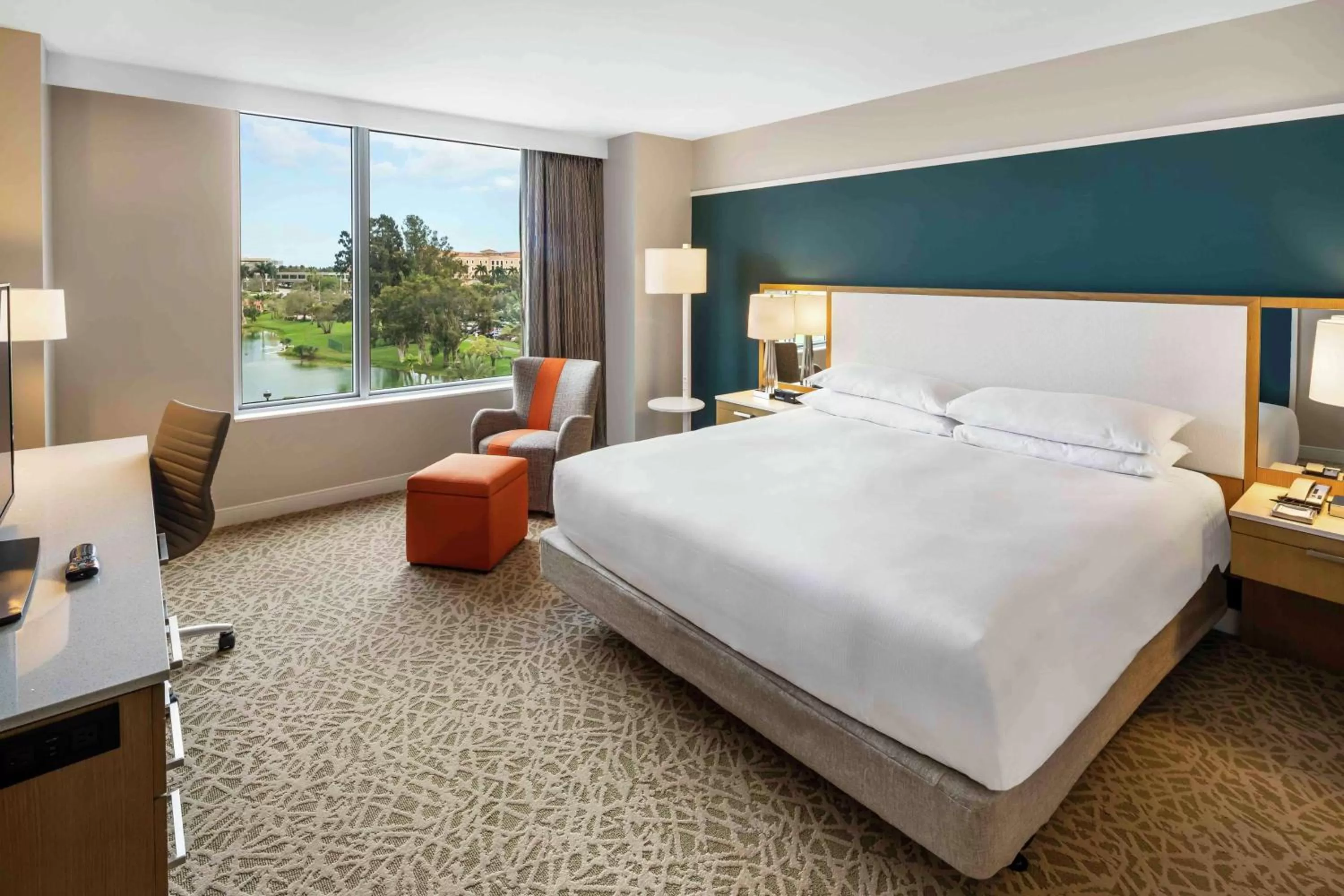 Bed in Hilton Miami Dadeland