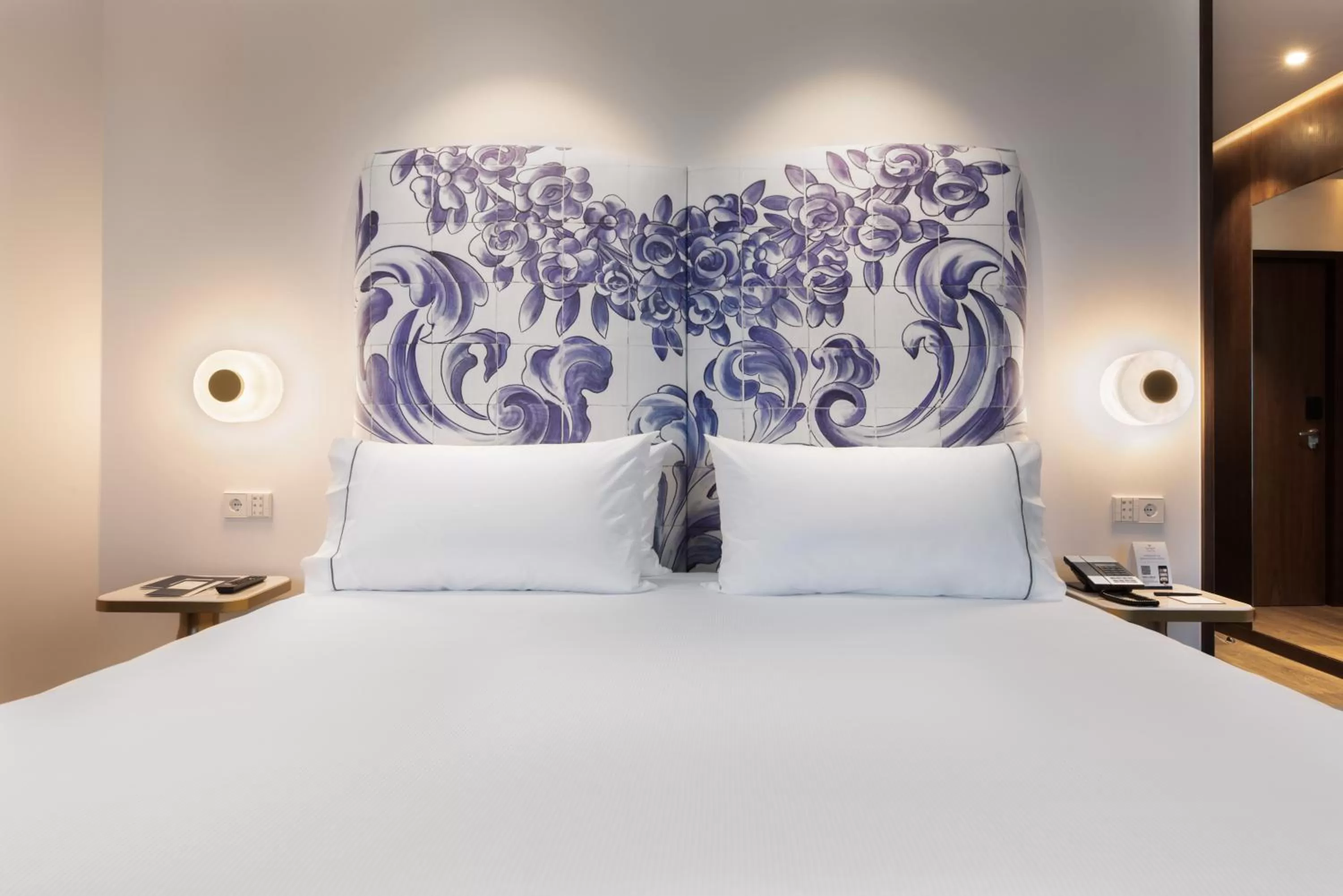 Bed in Eurostars Universal Lisboa