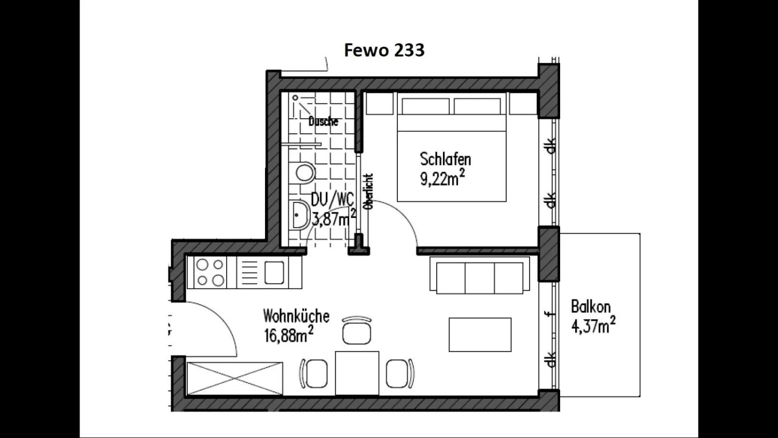 Floor plan in Gästehaus und Fewo Lamm Garni