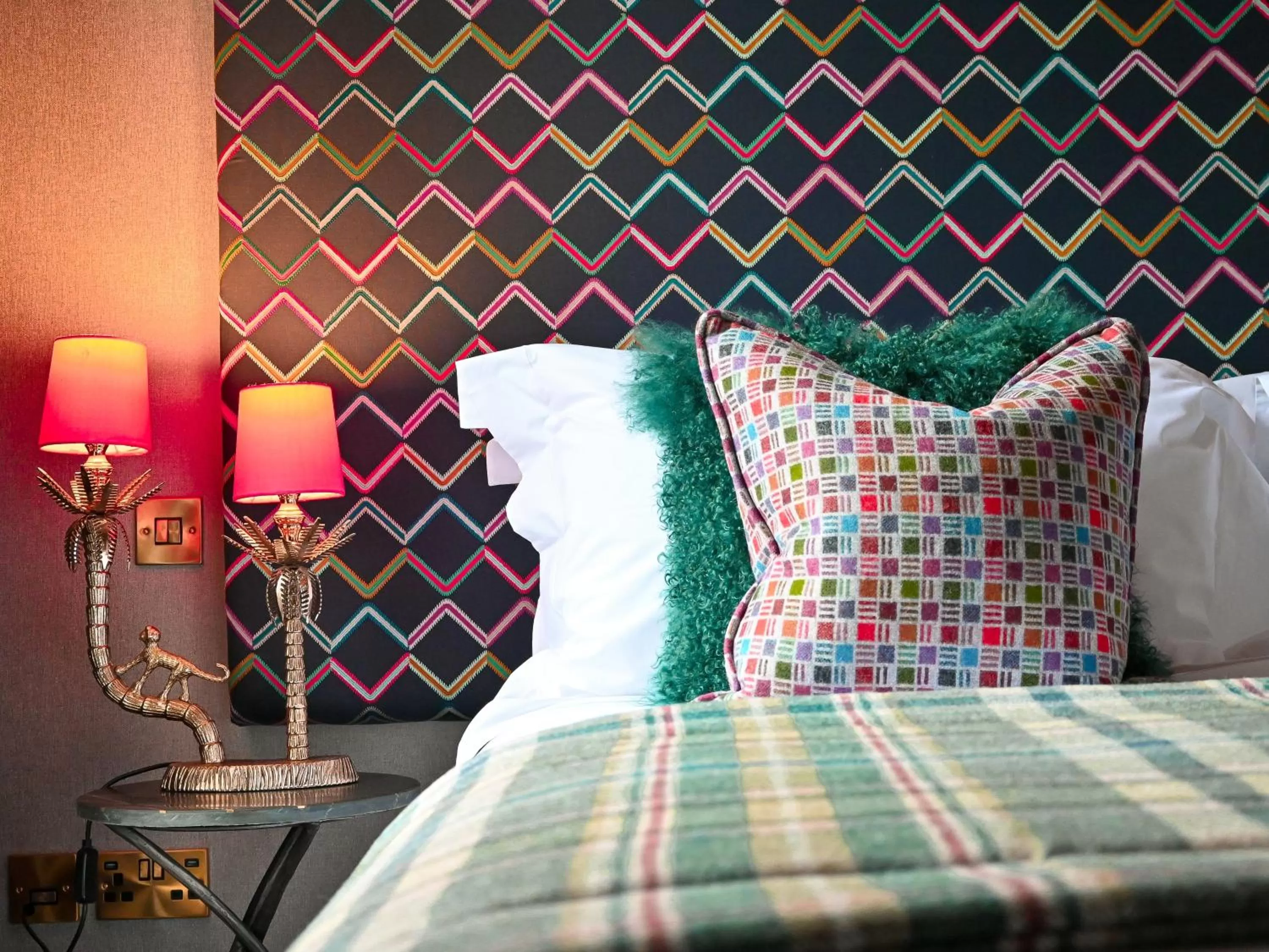 Bed in The Meadowpark Bar, Kitchen & Rooms