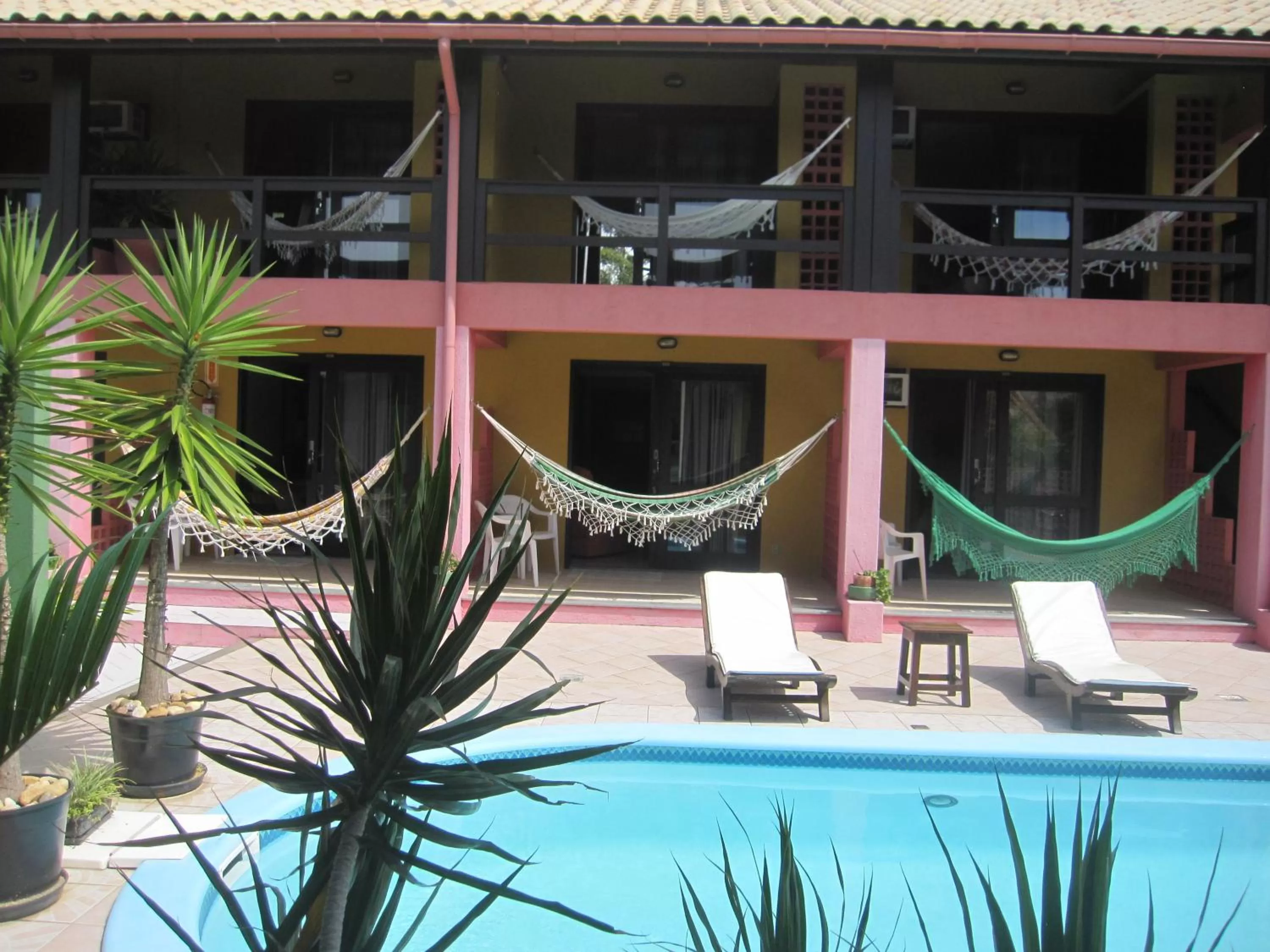 Balcony/Terrace, Swimming Pool in Pousada Vento Sul