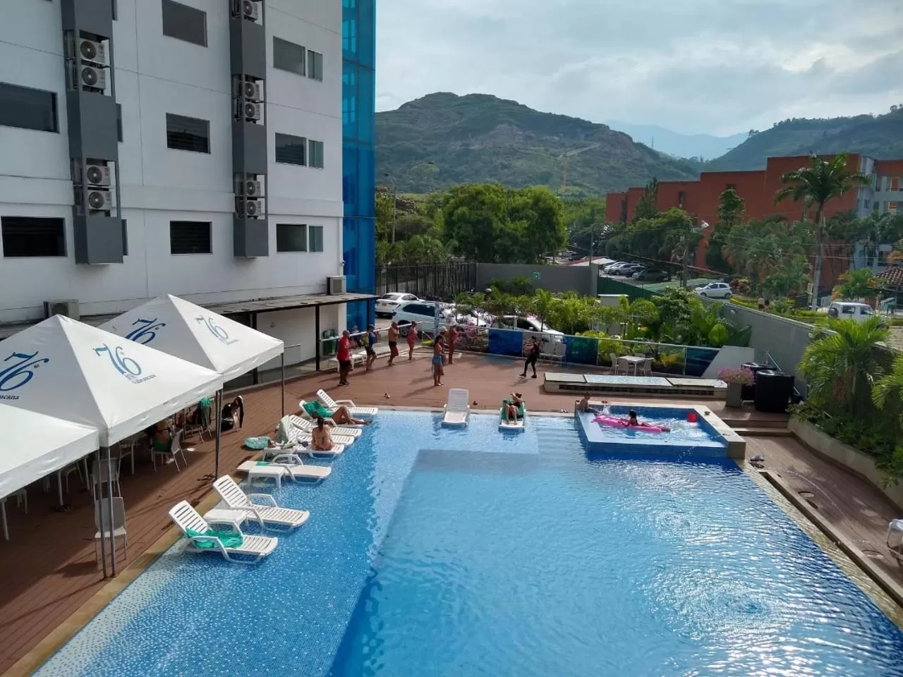 Swimming pool in Hotel Blue 66