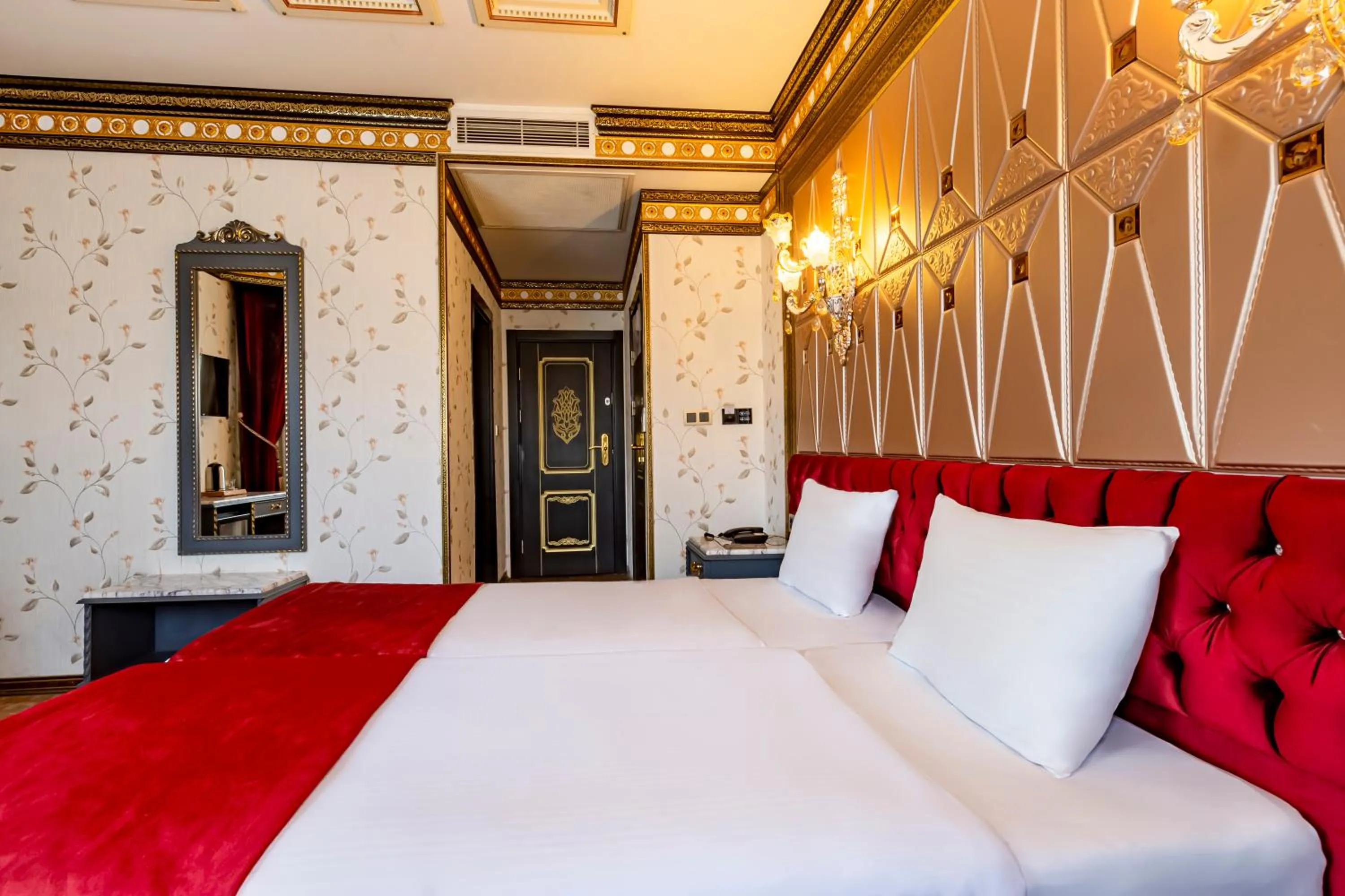 Bed in Laleli Blue Marmaray Hotel