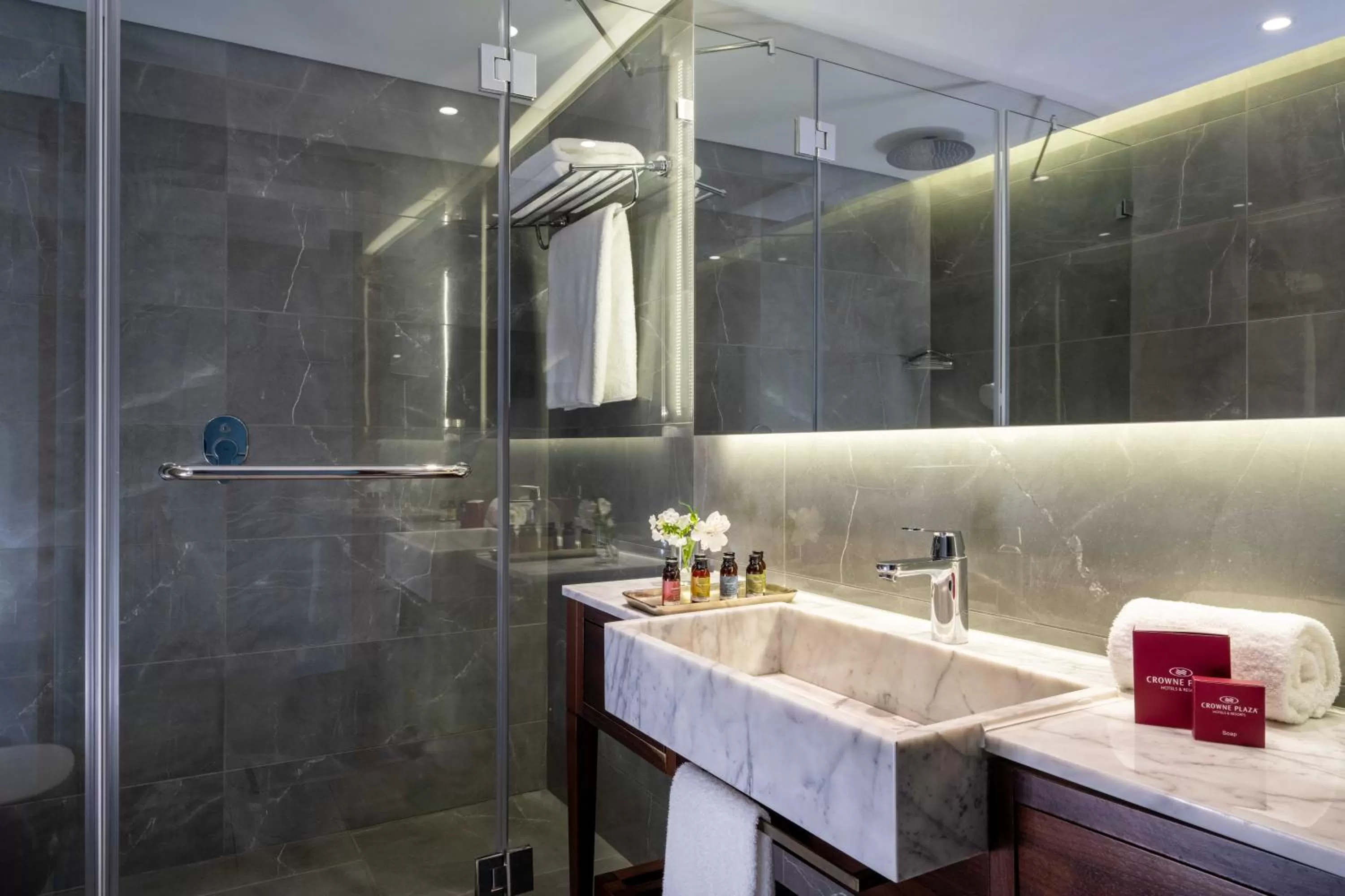 Bathroom in Crowne Plaza Tel Aviv Beach by IHG