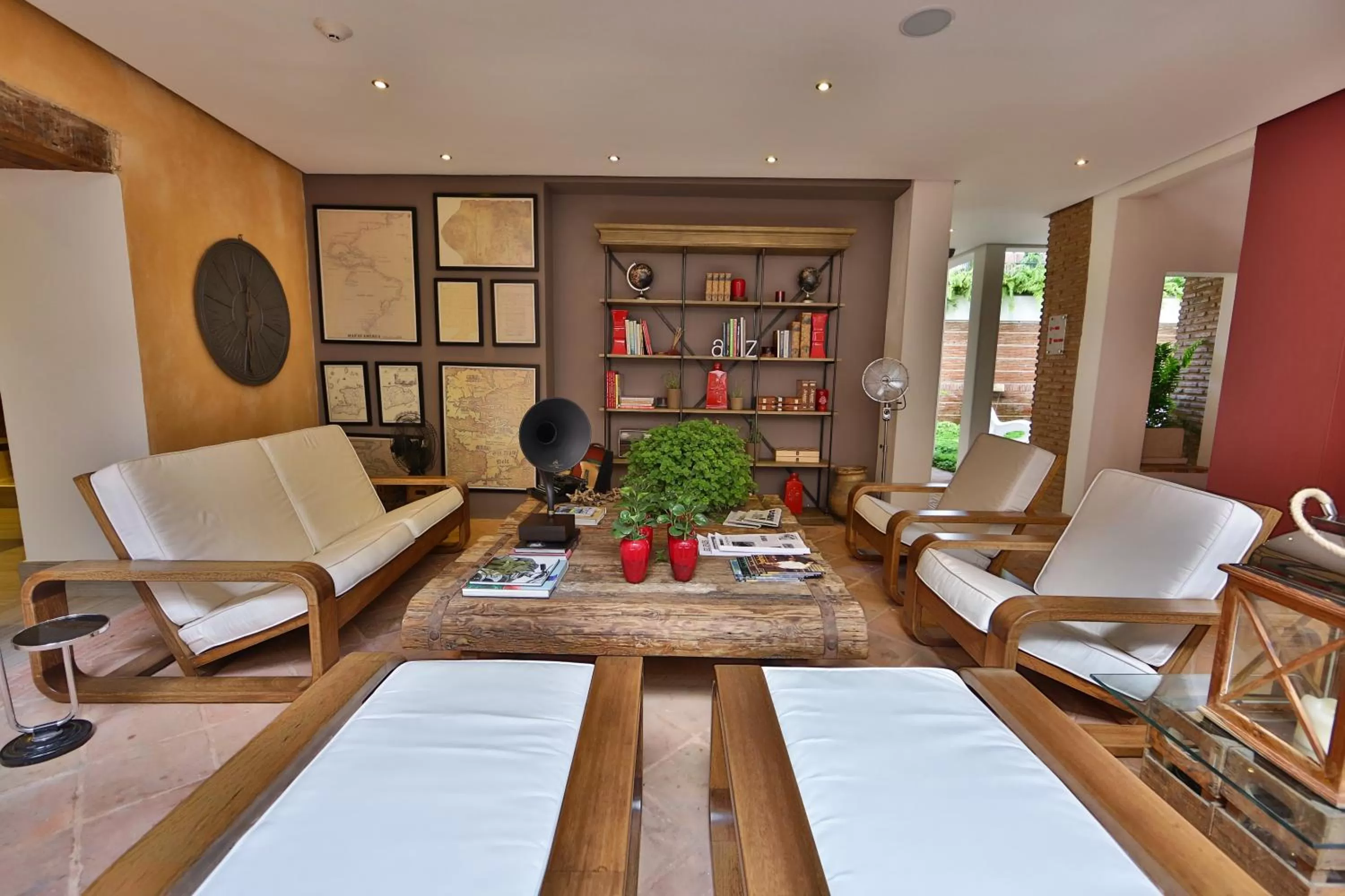 Library in Billini Hotel, Historic Luxury