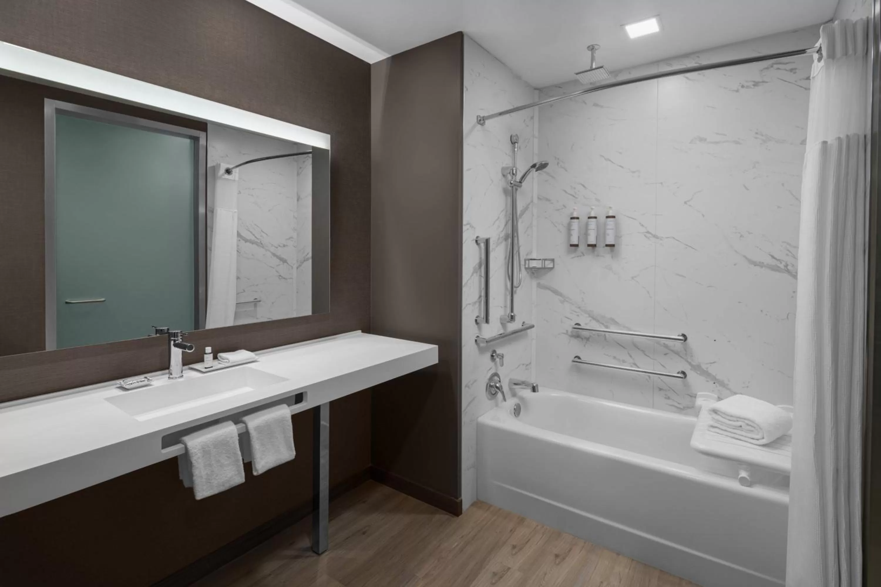 Bathroom in AC Hotel by Marriott Charlotte Ballantyne