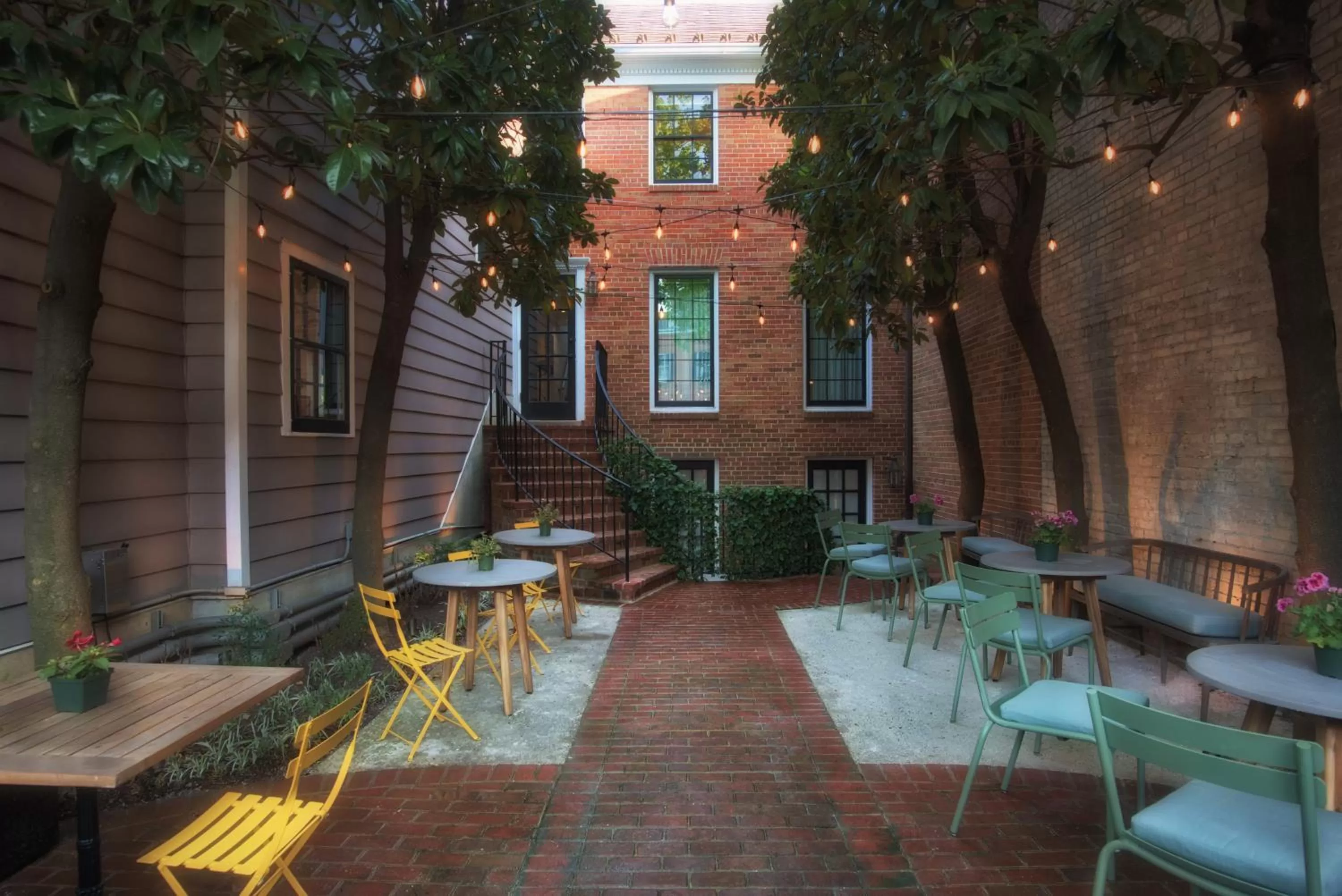 Patio in The Poppy Georgetown Guesthouse and Gardens