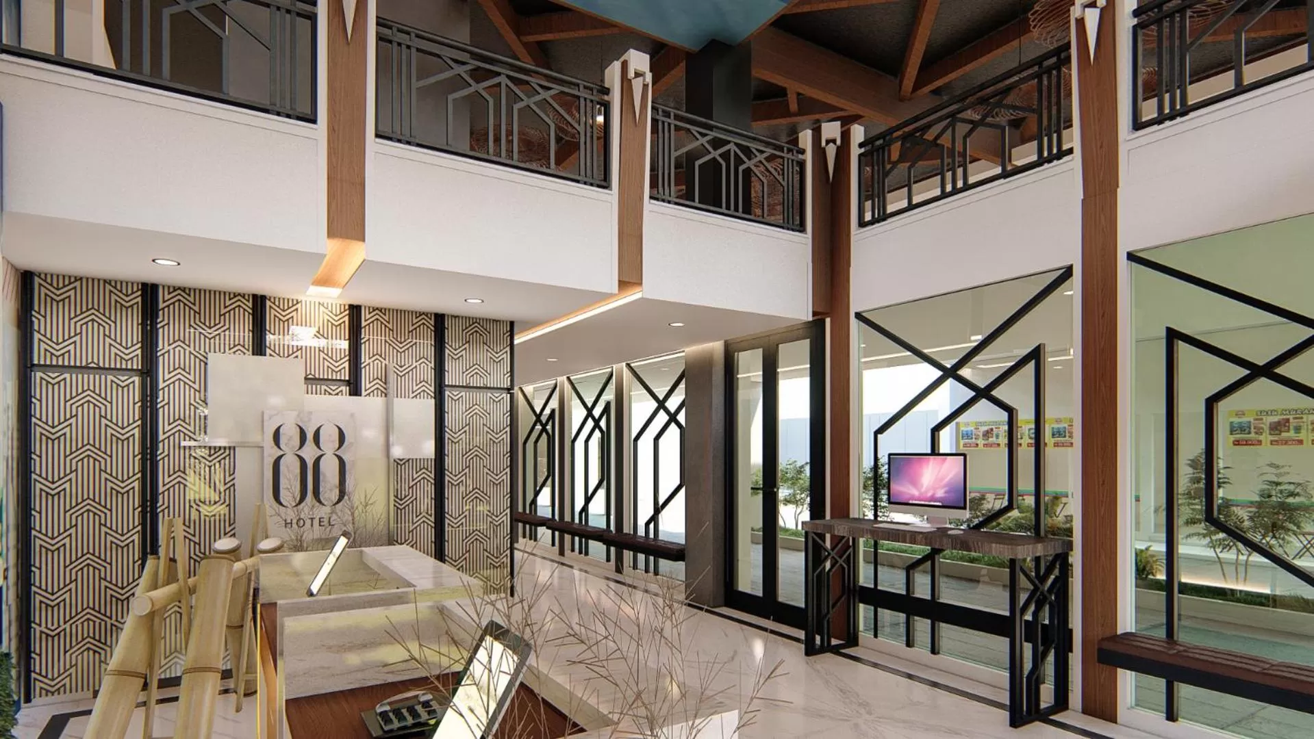 Lobby or reception in Hotel 88 Alun Alun Bandung By WH