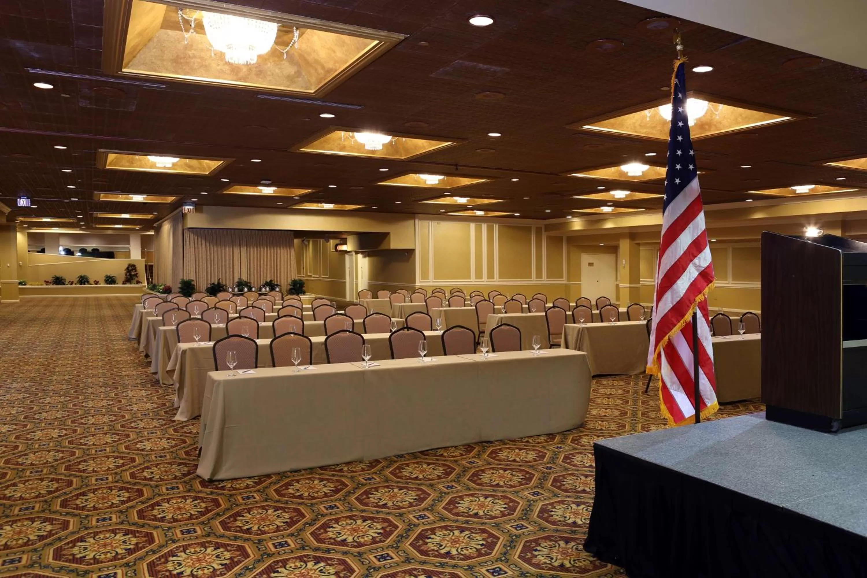 On site in The Claridge Hotel