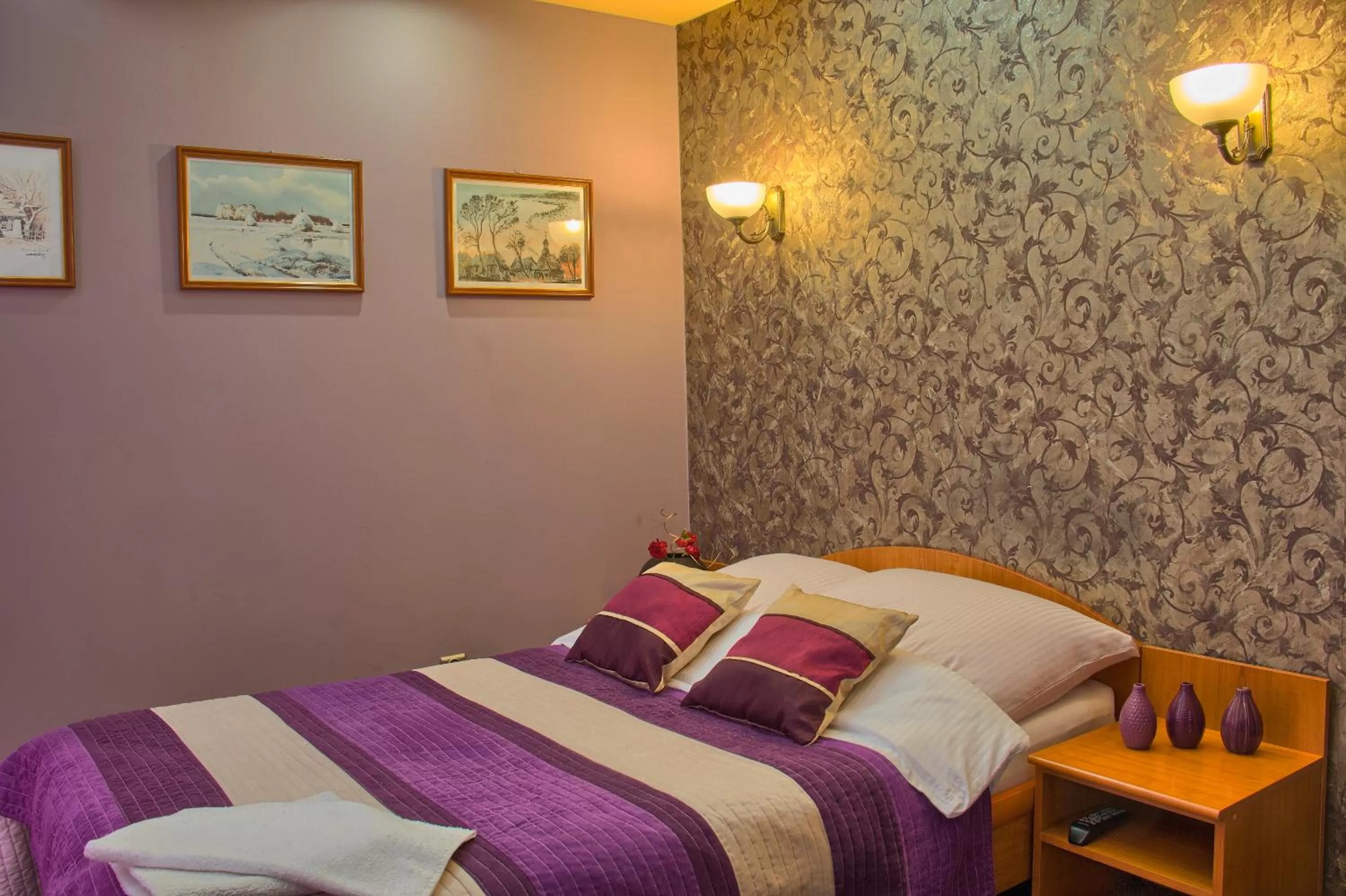 Bed in Hotel Kasieńka