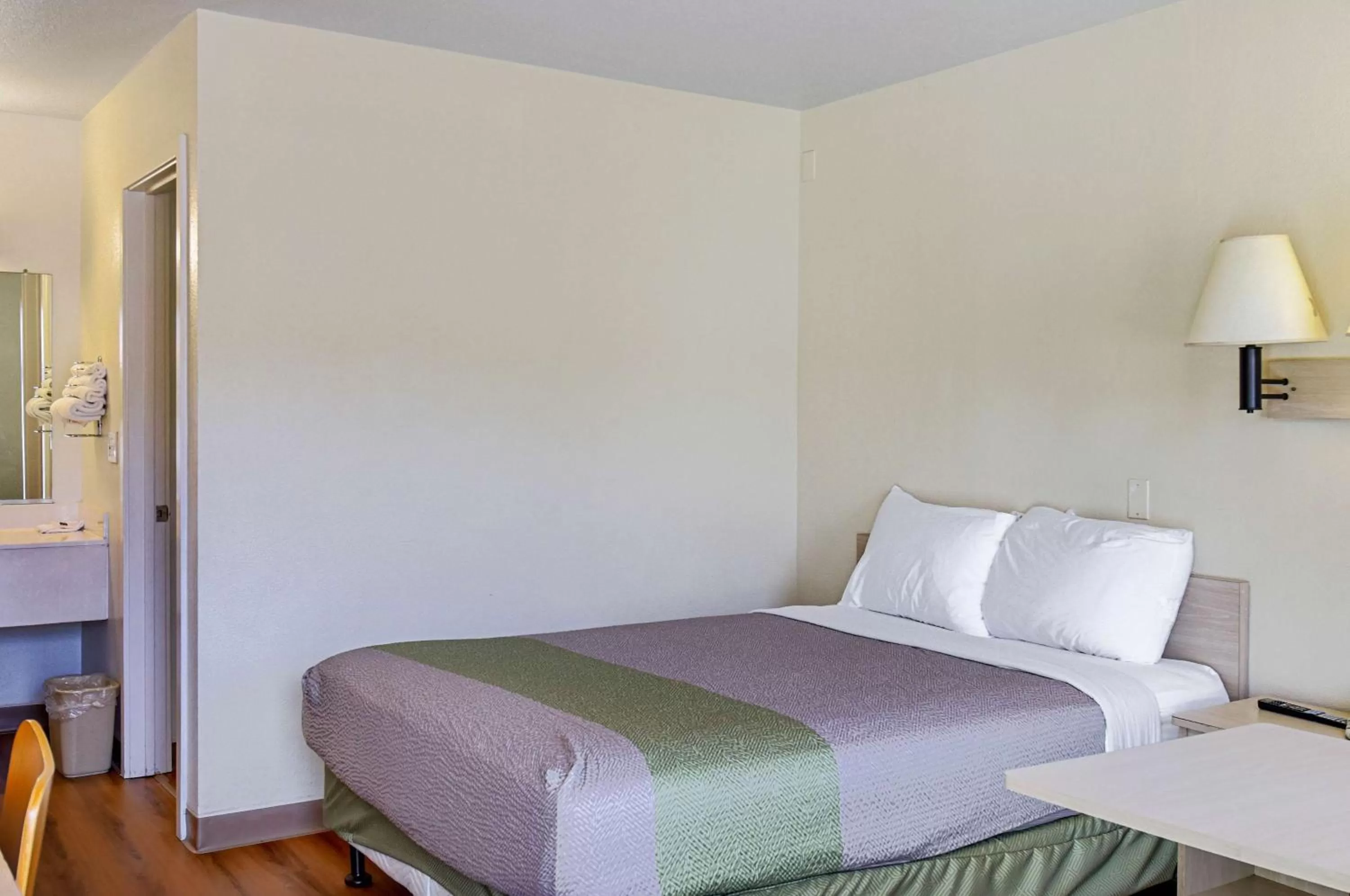 Bathroom, Bed in Motel 6-South Lake Tahoe, CA