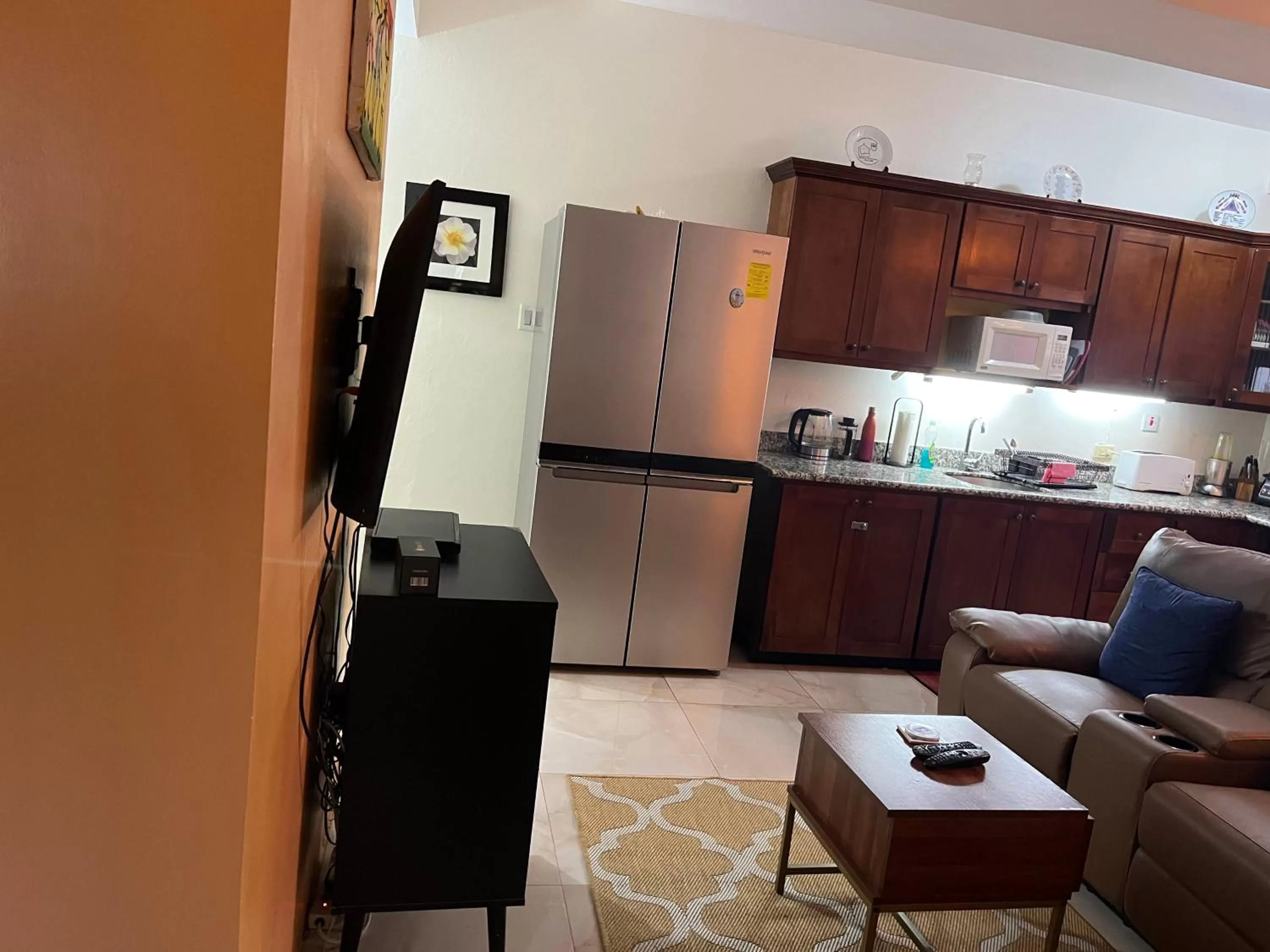 Living room in Seacastles by the beach/pool