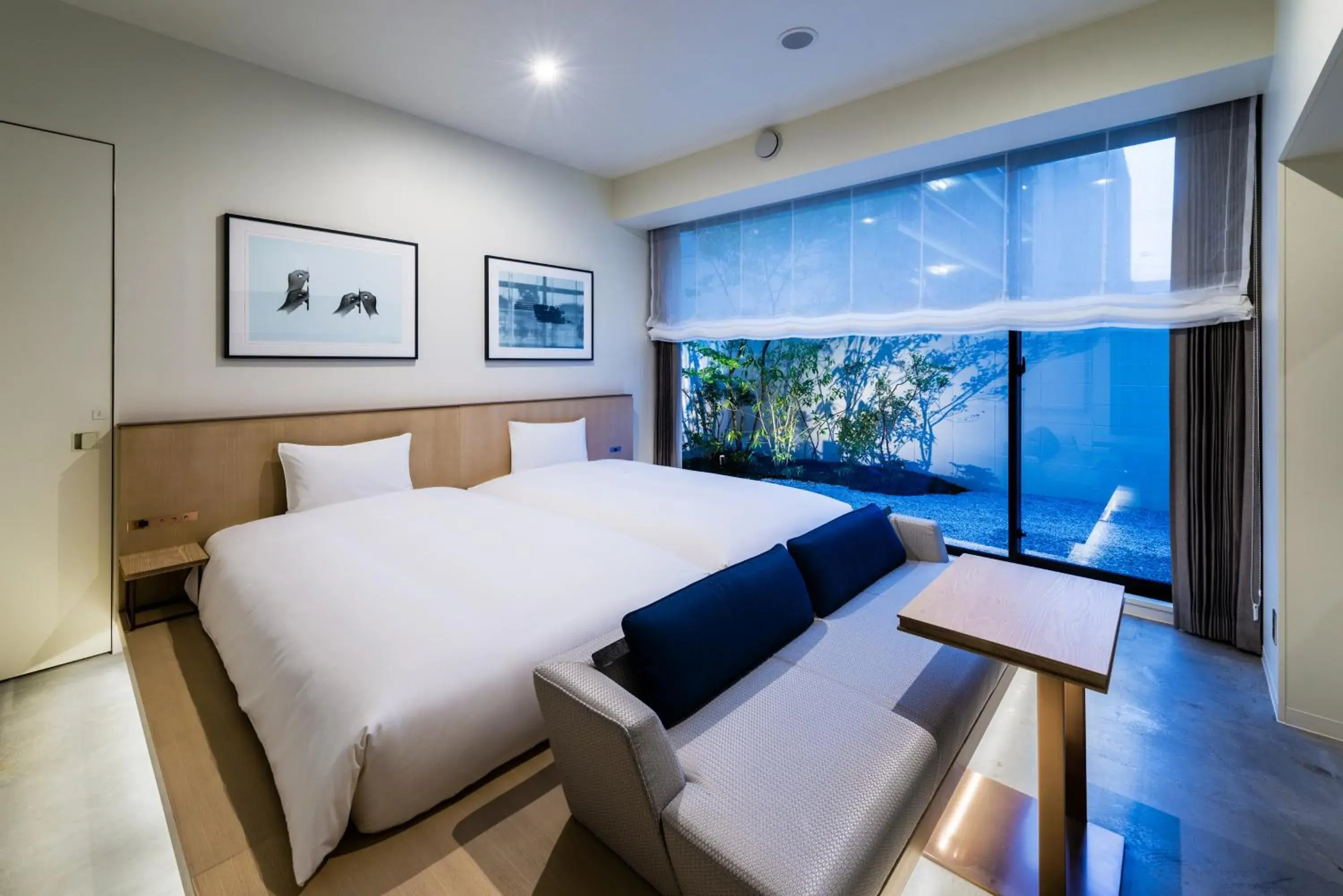 South Wing Twin Room with Garden - single occupancy - Non-Smoking in Hotel Anteroom Kyoto South Wing Twin Room with Garden - single occupancy - Non-Smoking in Hotel Anteroom Kyoto