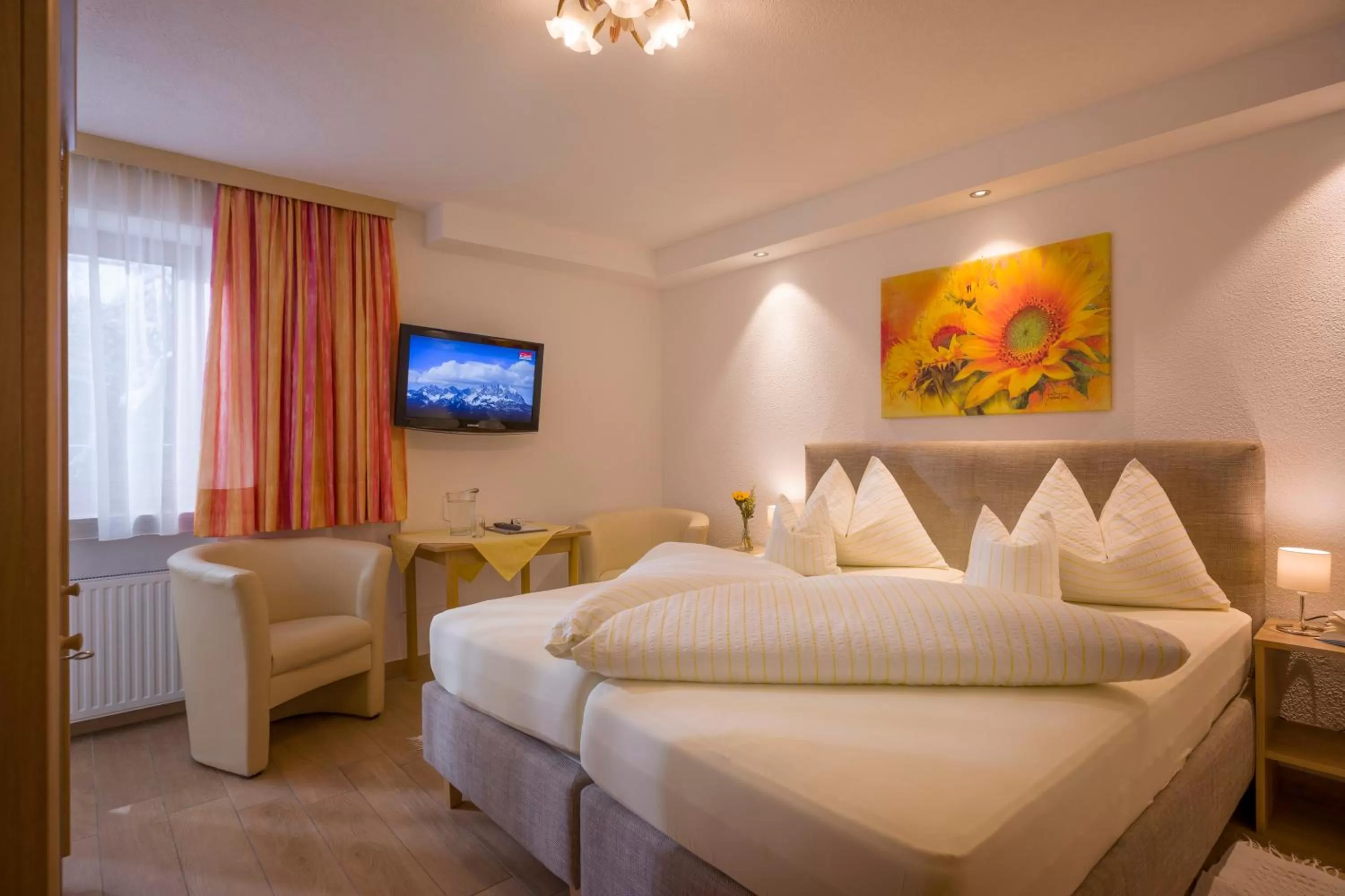 Bed in Hotel Theresia Garni