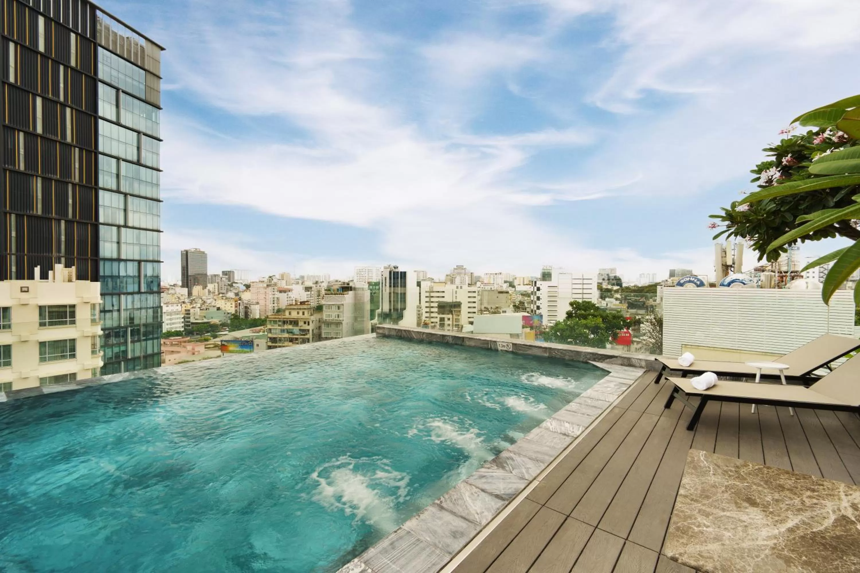 Pool view in M City Hotel Saigon