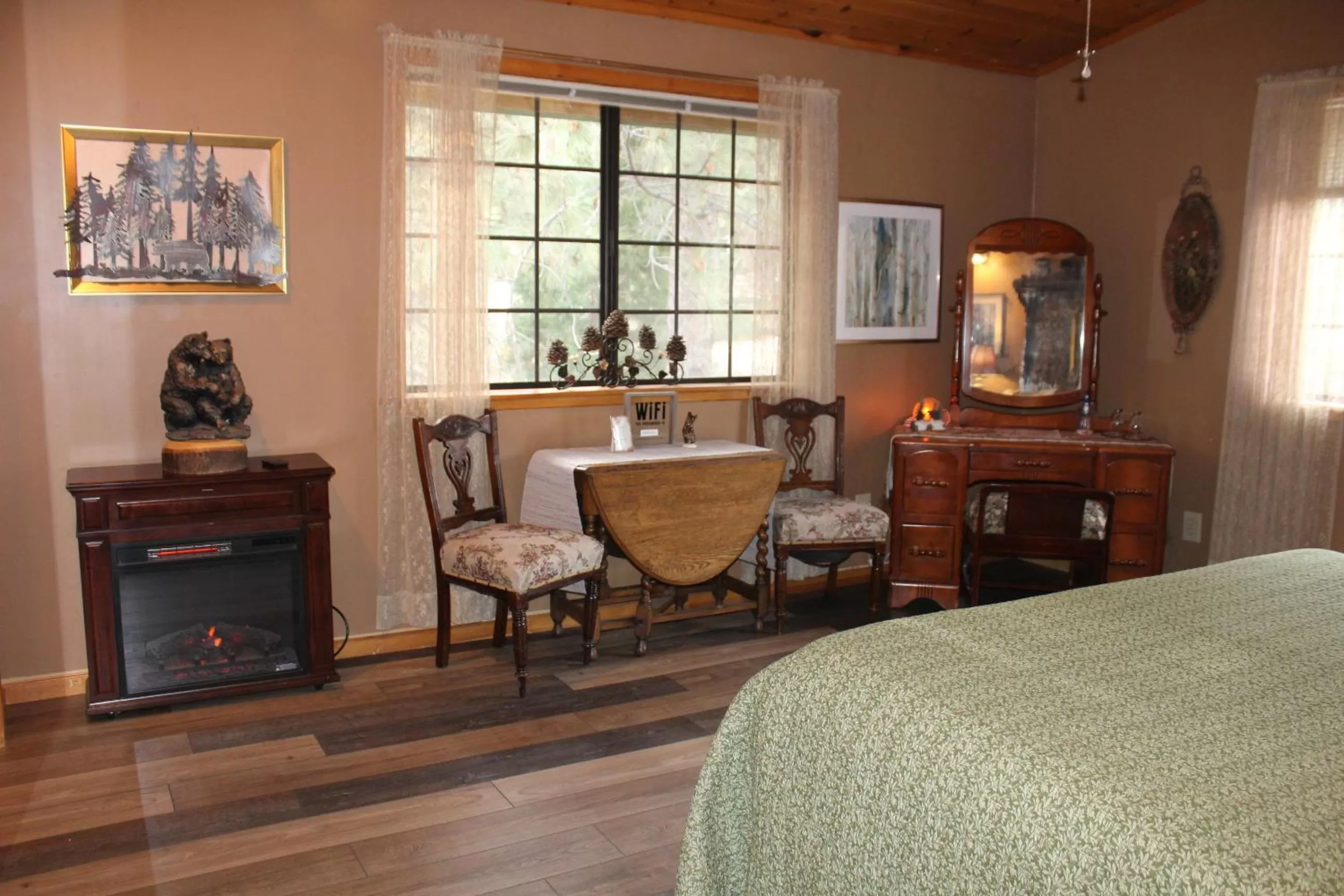 Bed in The Old Bear BnB