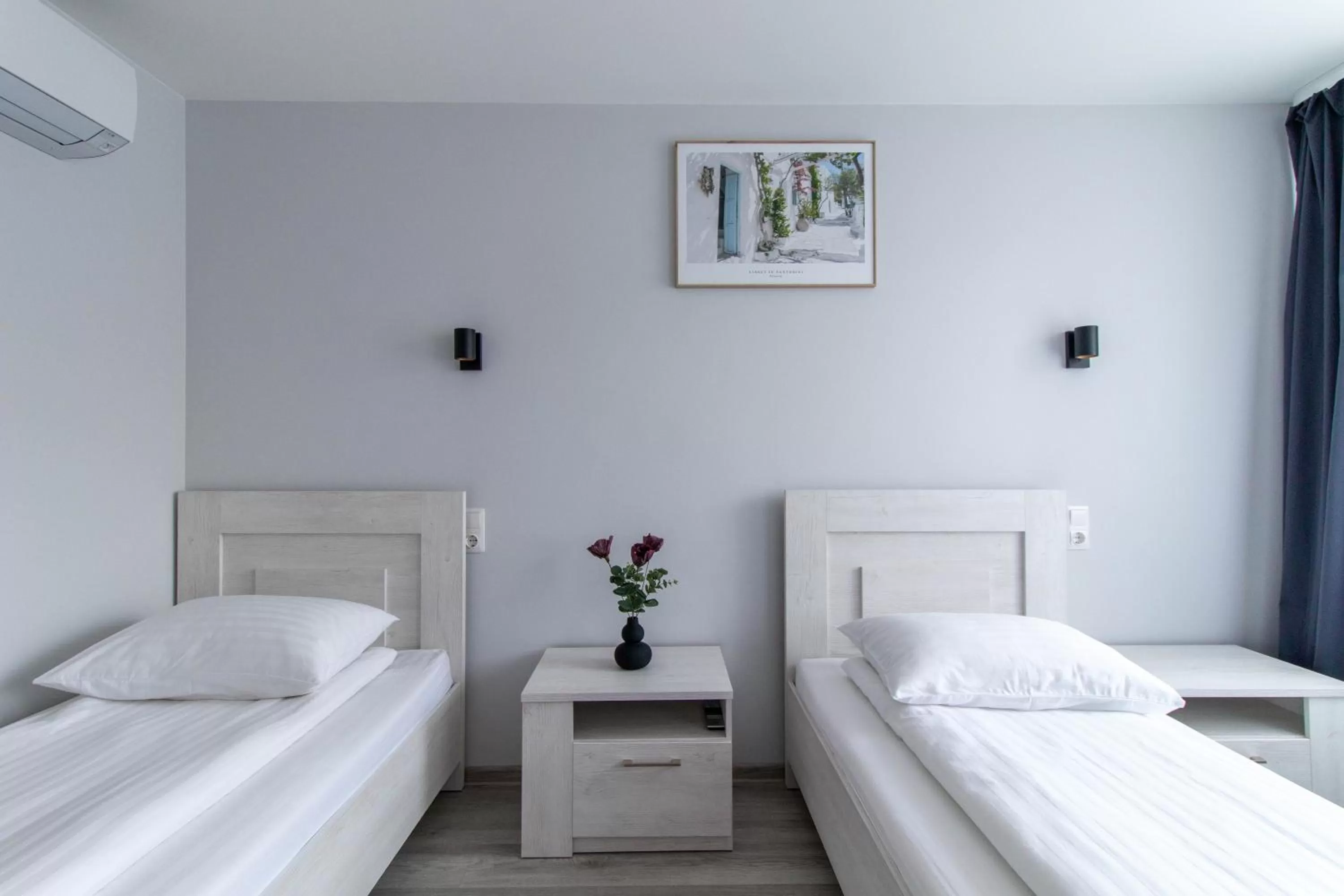 Bed in Dzukija Hotel