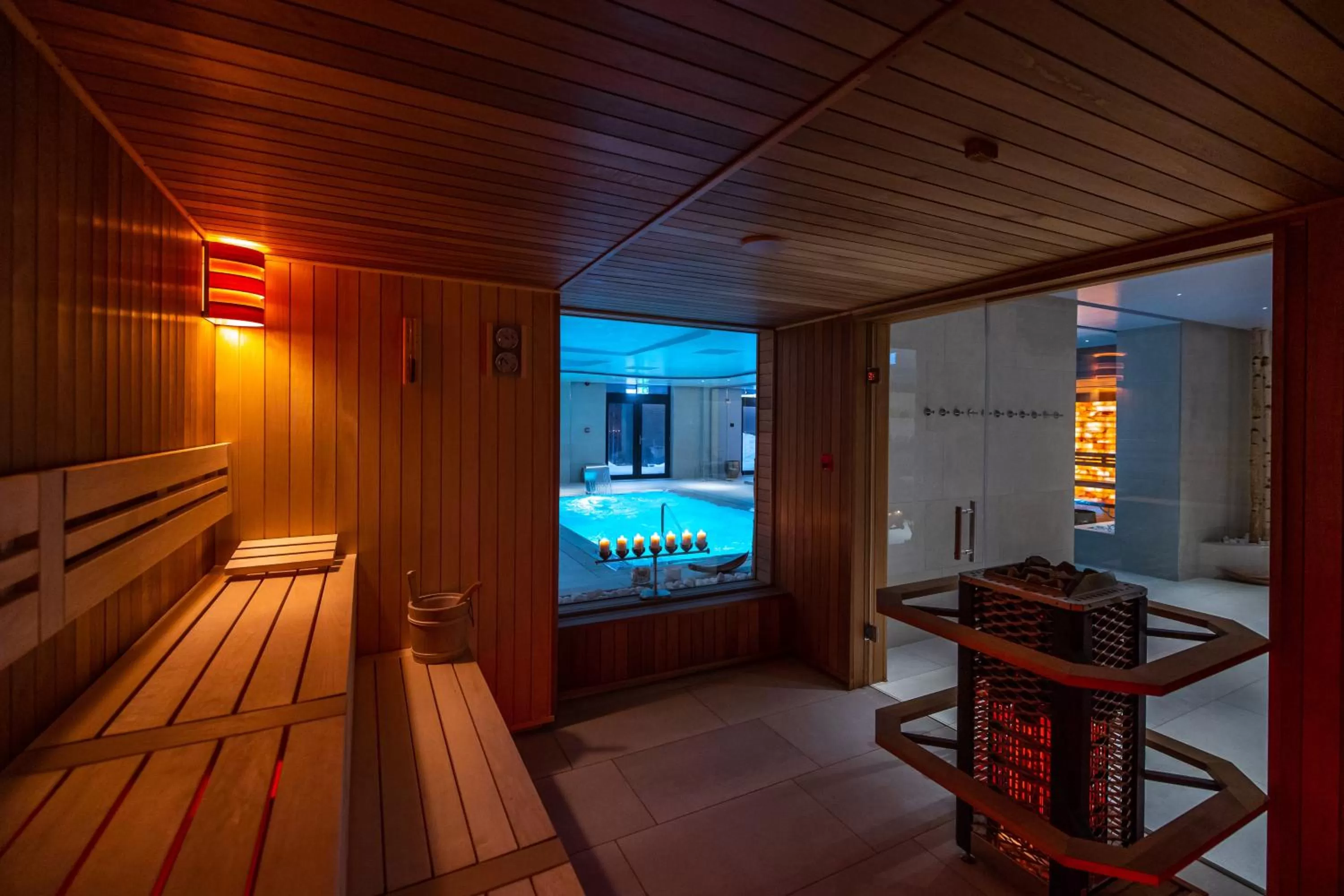 Sauna in Hotel Belmont & Spa