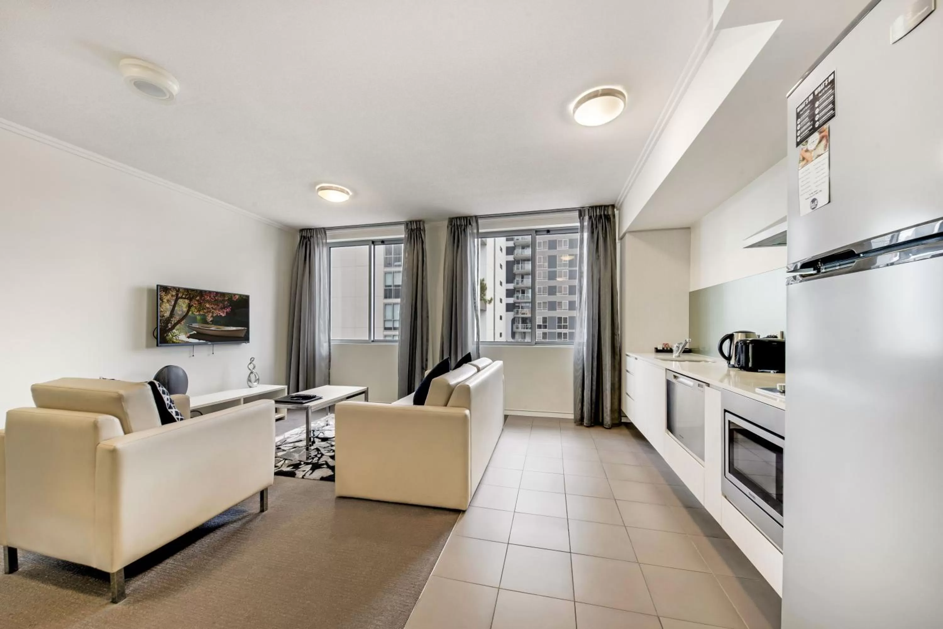 Living room in The Capitol Apartments