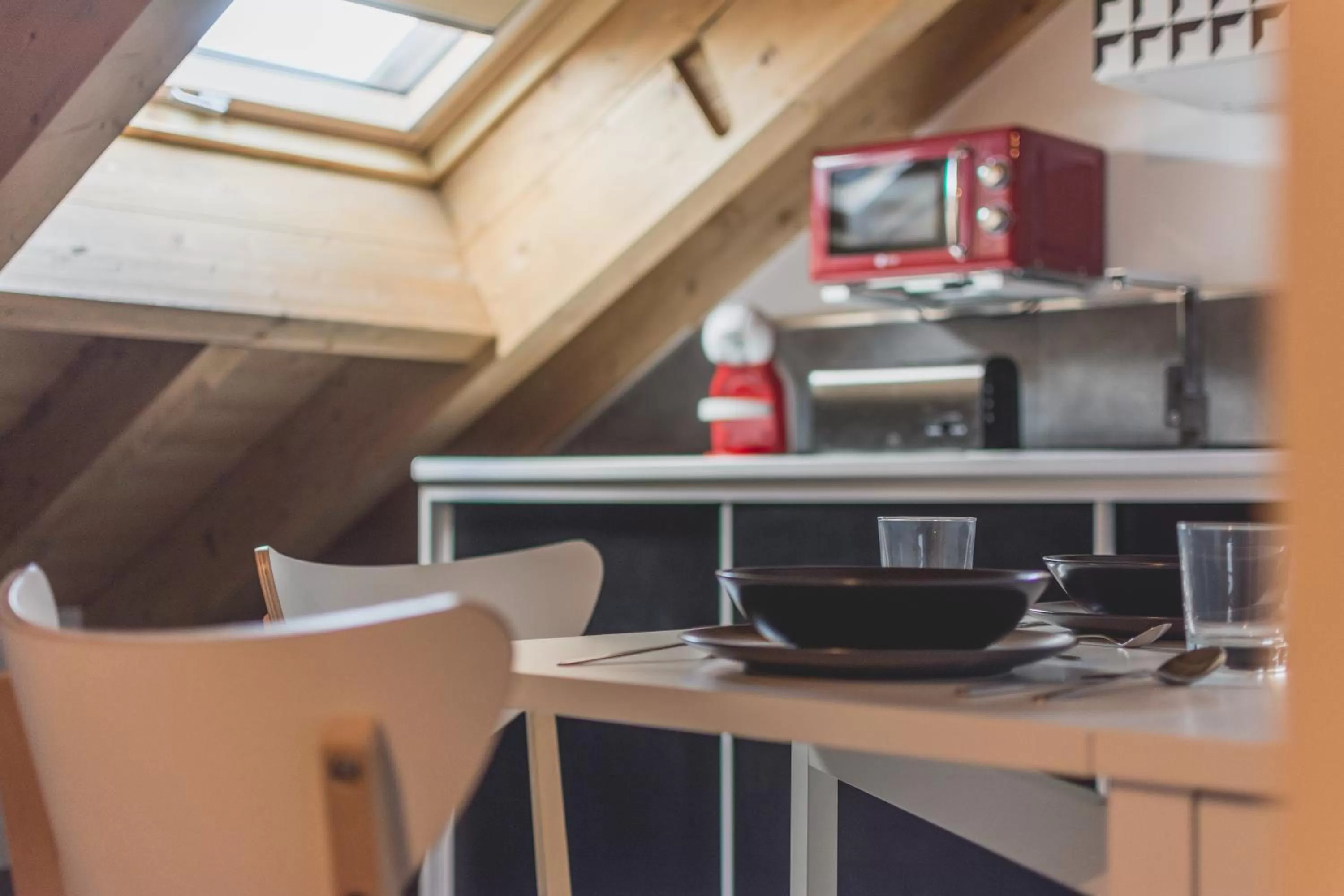 Kitchen or kitchenette in Slow León Apartamentos Turísticos
