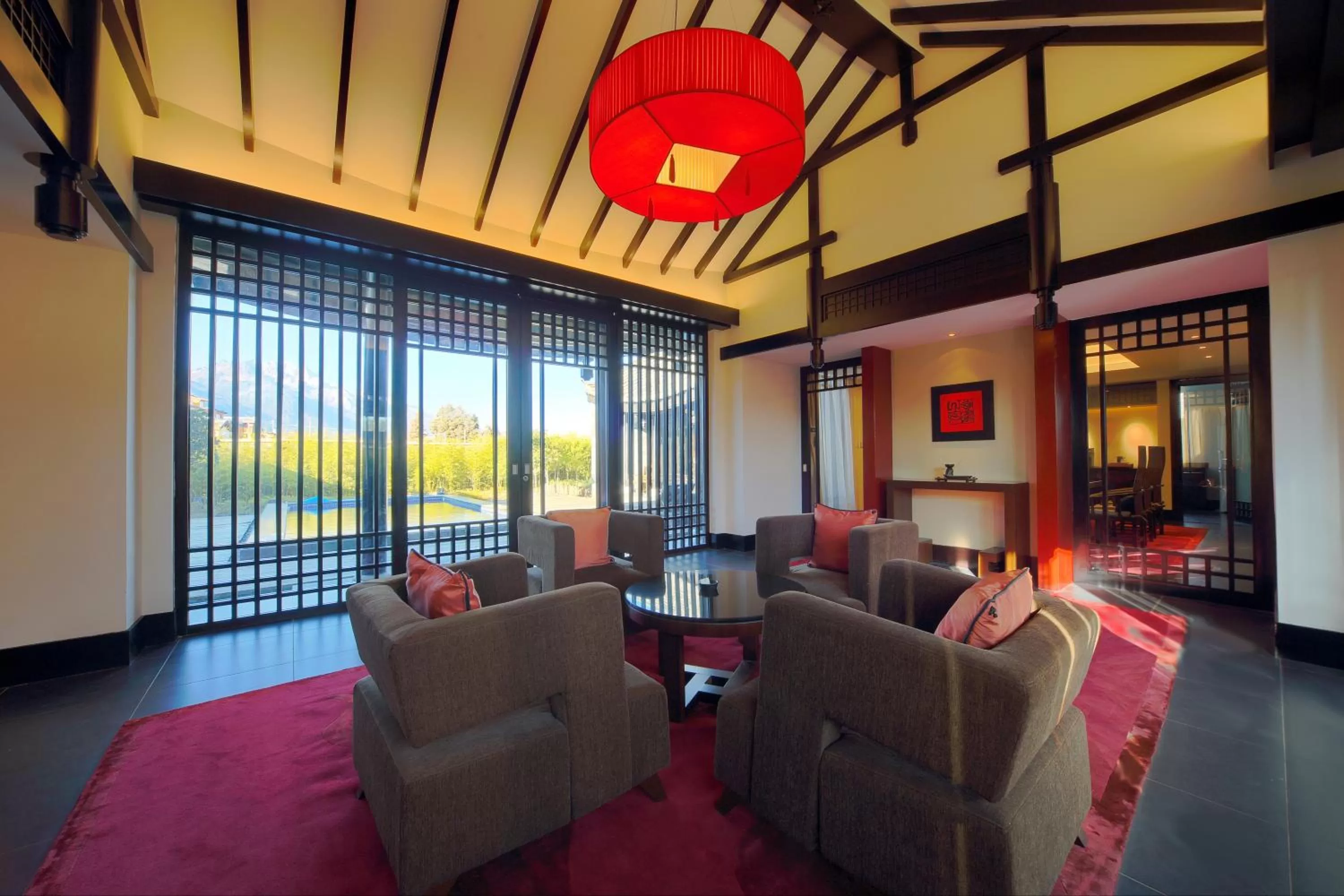 Living room in Banyan Tree Lijiang