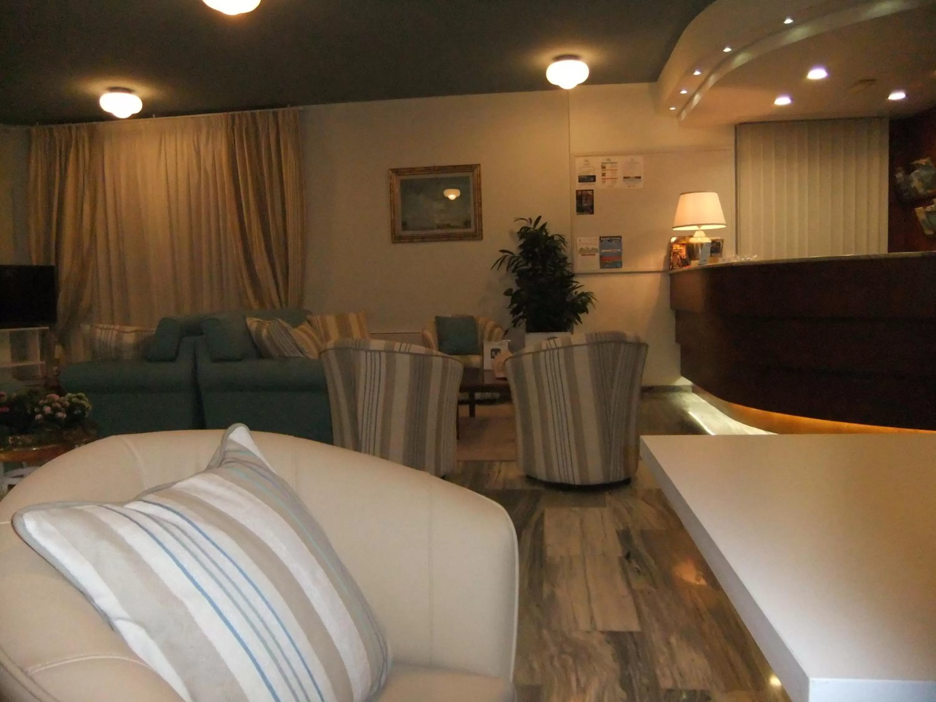 Communal lounge/ TV room in Hotel Giulio Cesare