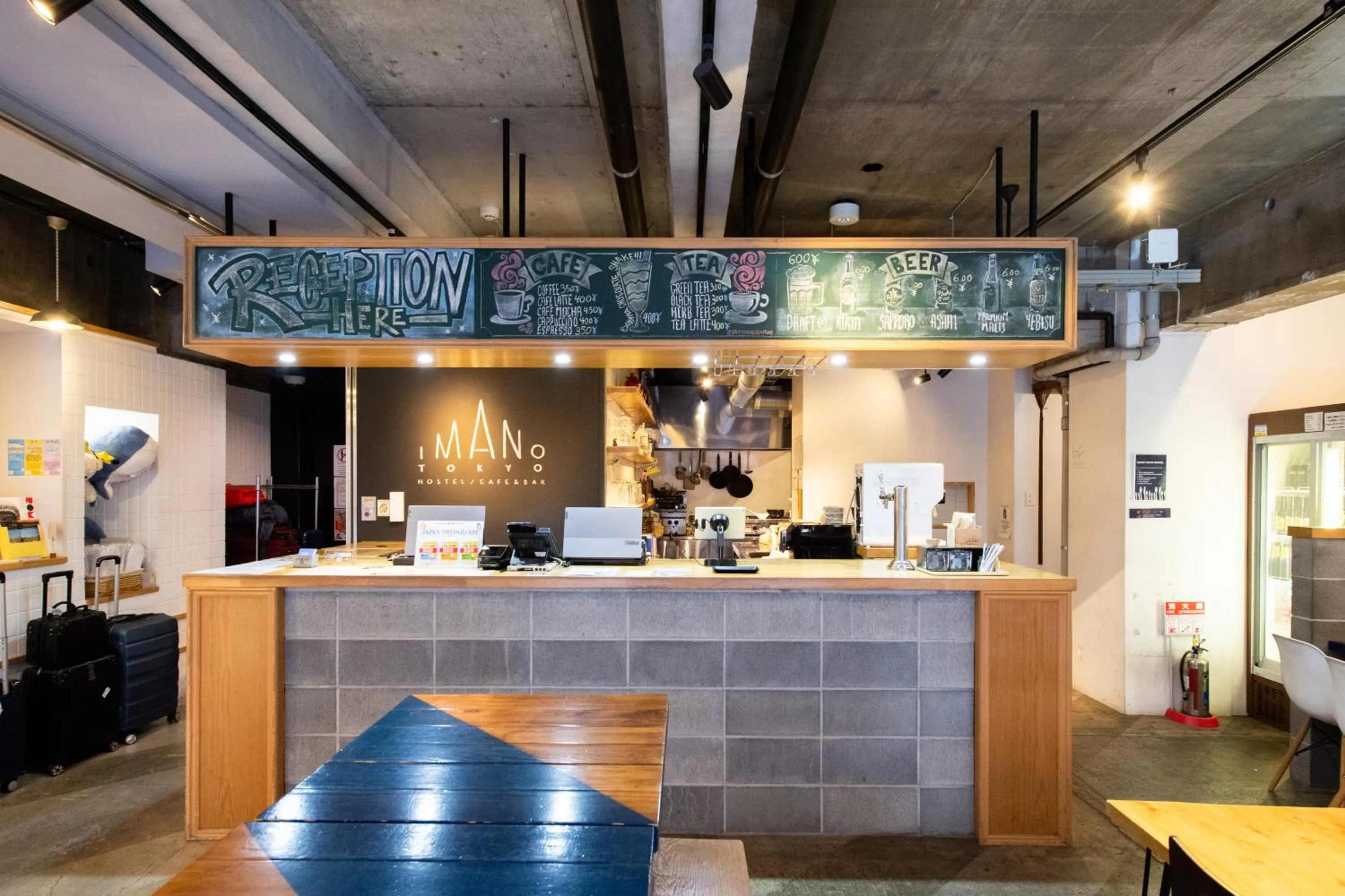 Area and facilities in Imano Tokyo Hostel