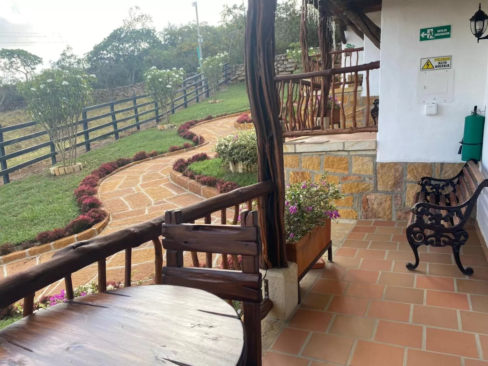 Balcony/Terrace in Hotel Campestre Ataraxia Barichara