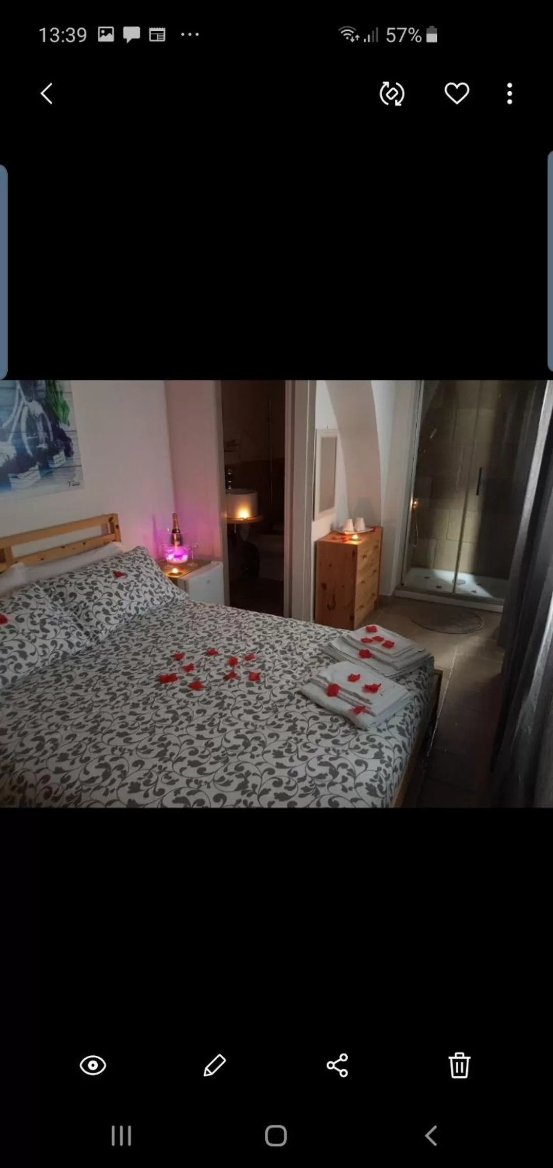 Dining area, Bed in Il Daviduccio