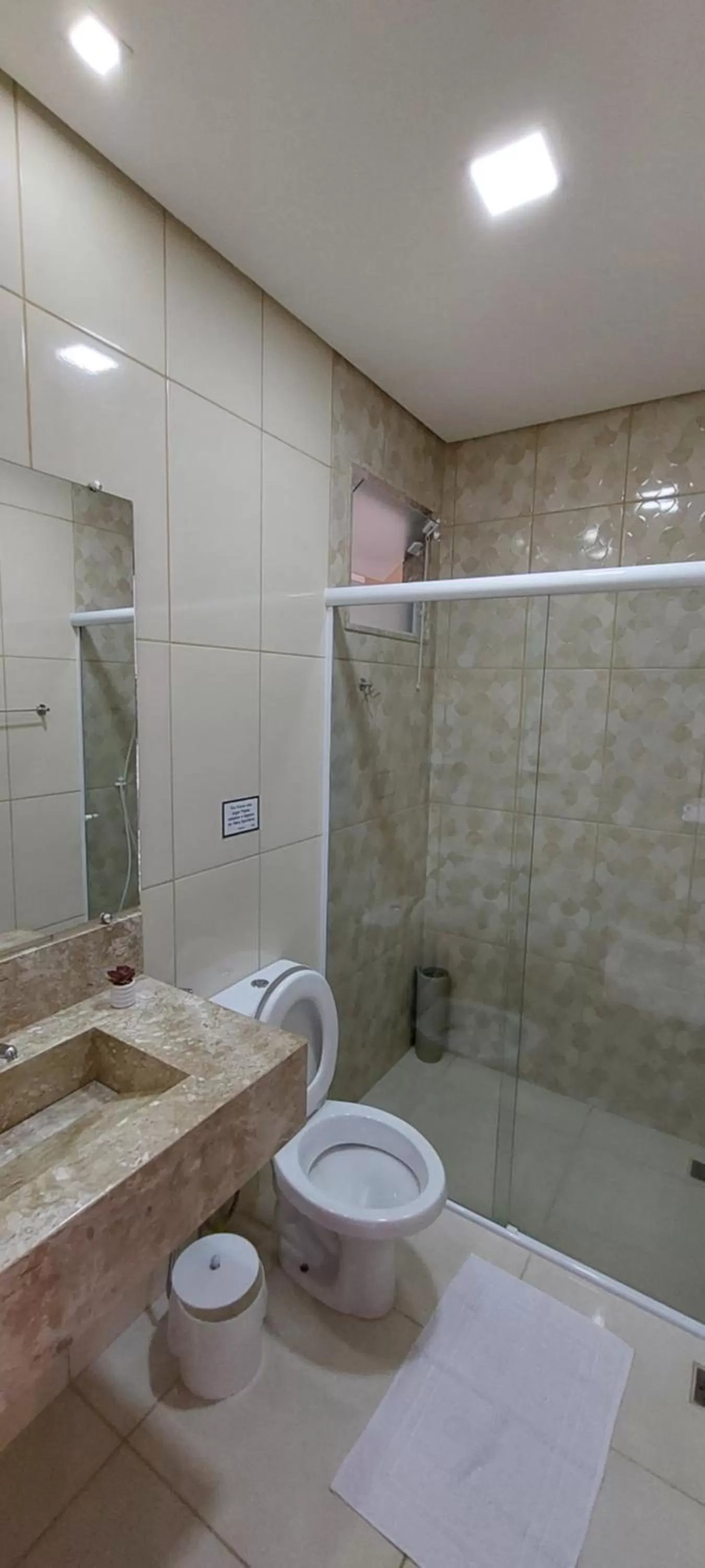 Bathroom in Pousada das Saíras