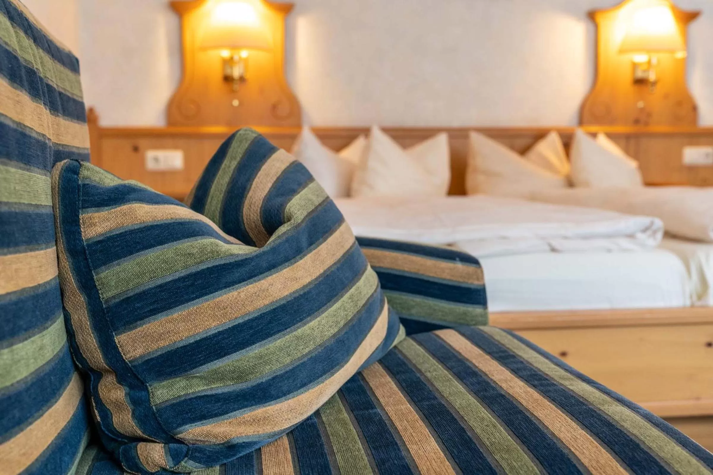 Decorative detail, Bed in Frommanns Landhotel