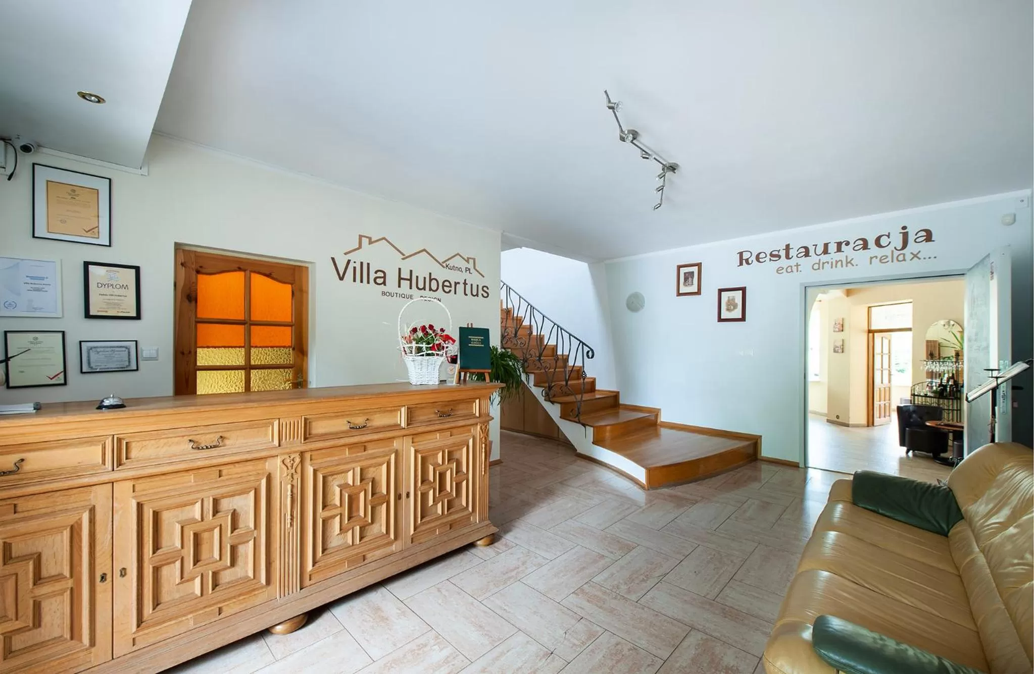 Lobby or reception in Hotel Villa Hubertus Kutno
