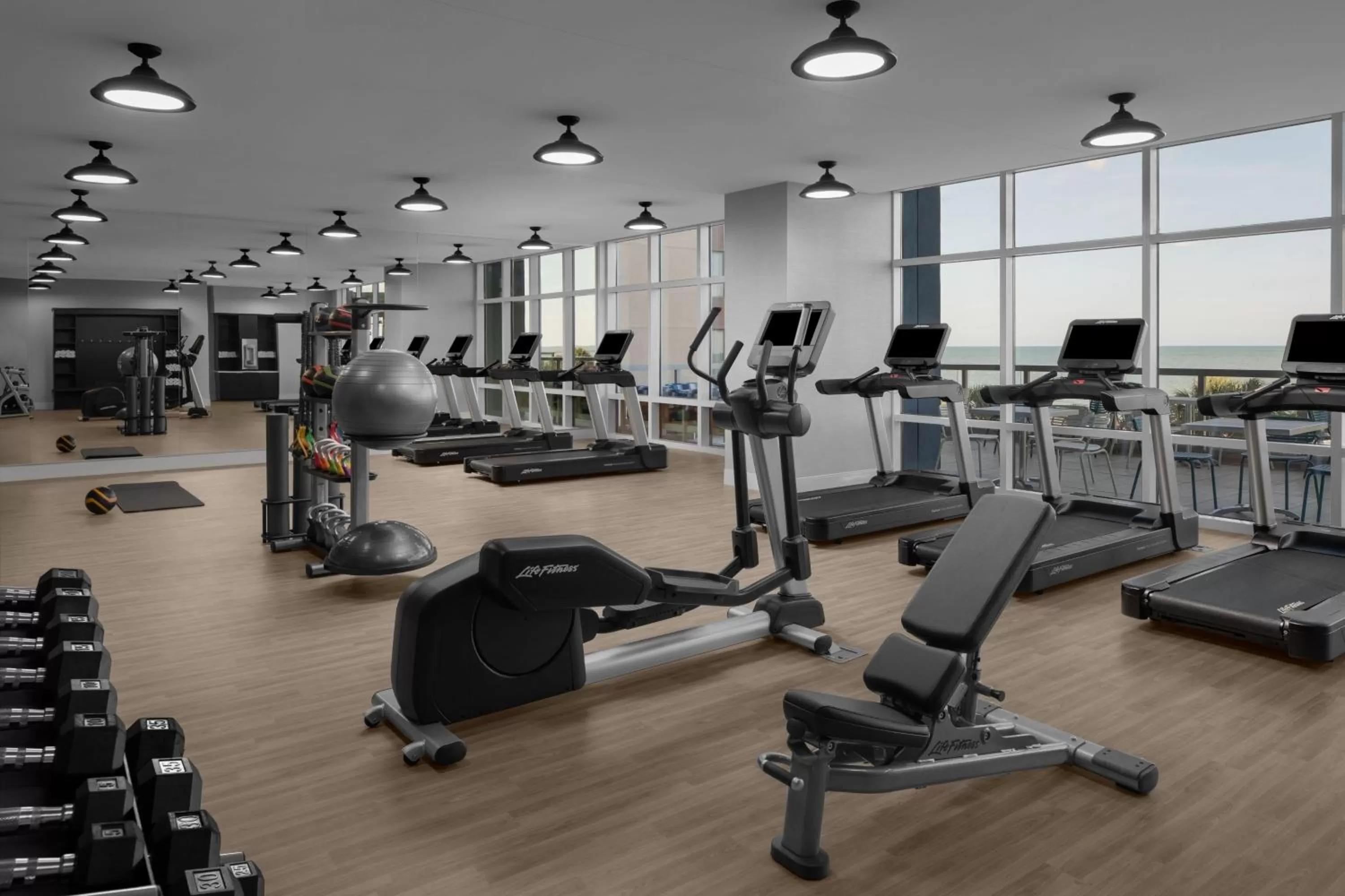 Fitness centre/facilities in SpringHill Suites by Marriott Myrtle Beach Oceanfront