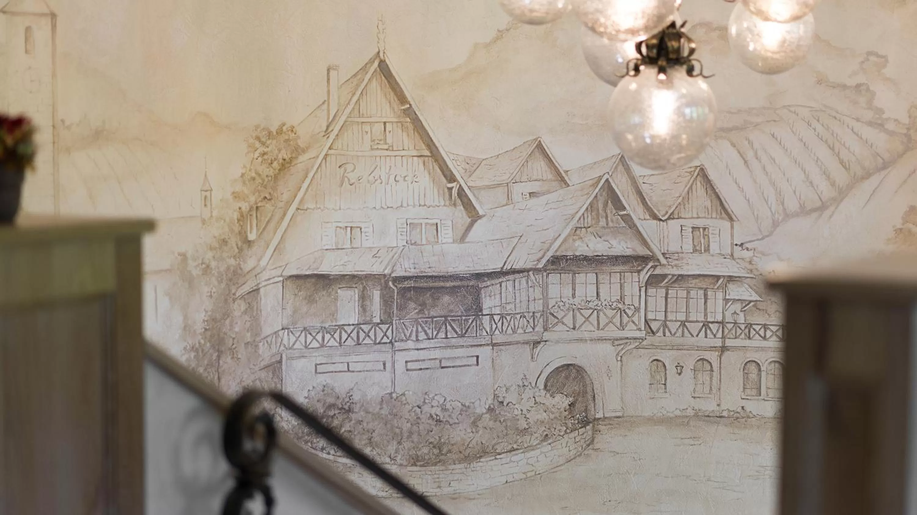 Decorative detail in Hotel Rebstock