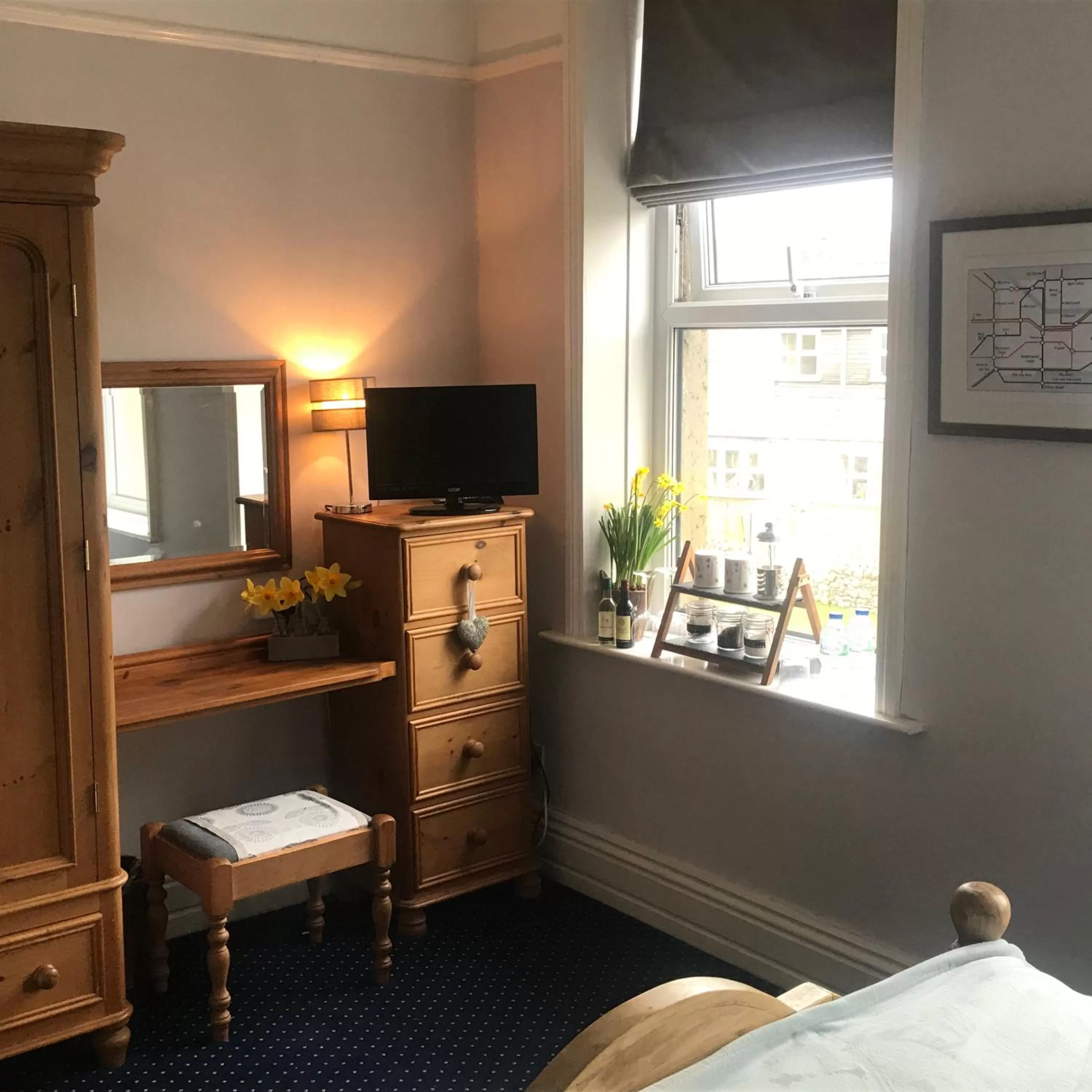 Bedroom, Bed in Craiglands Bed and Breakfast, Grassington