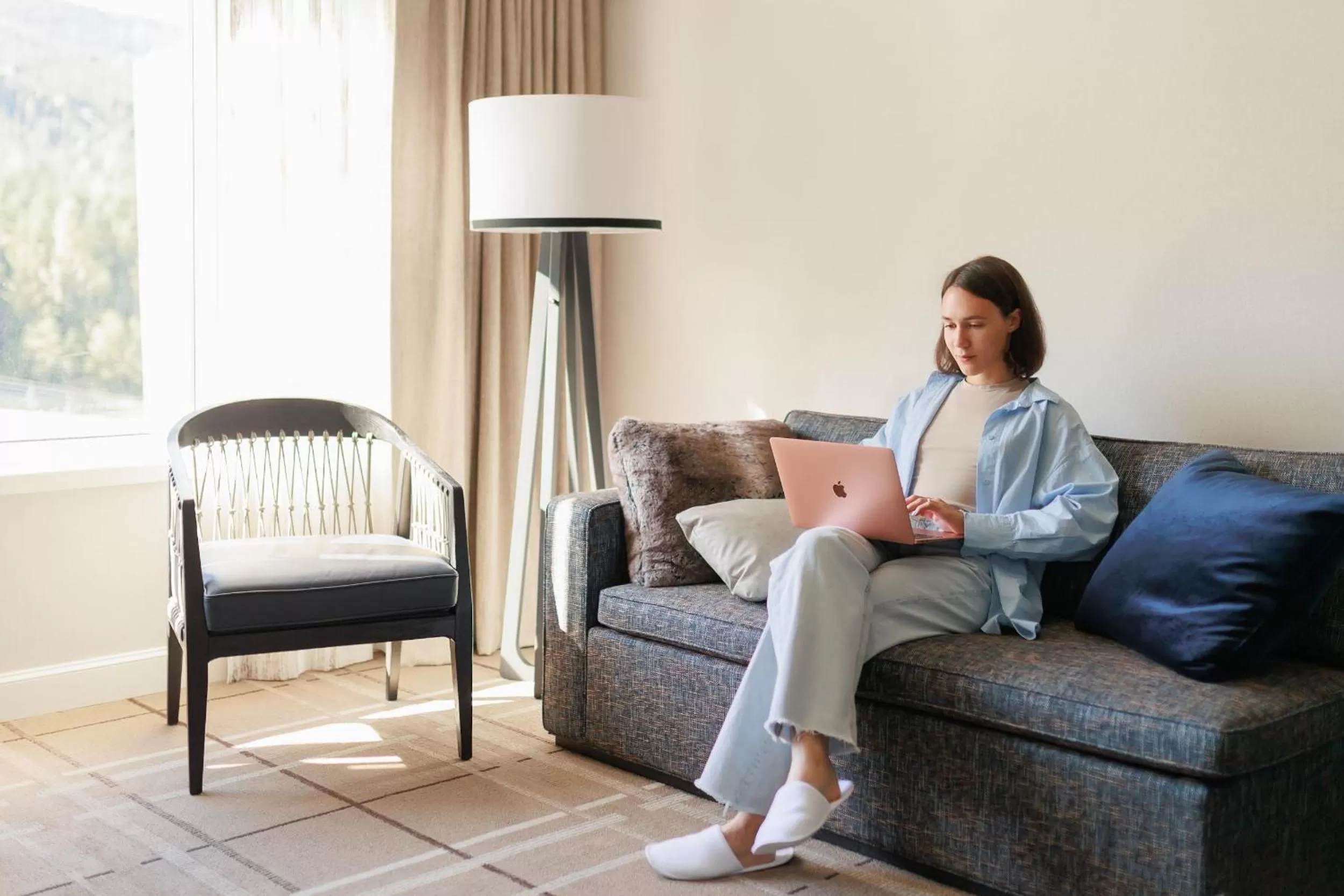 Seating area in Fairmont Chateau Whistler