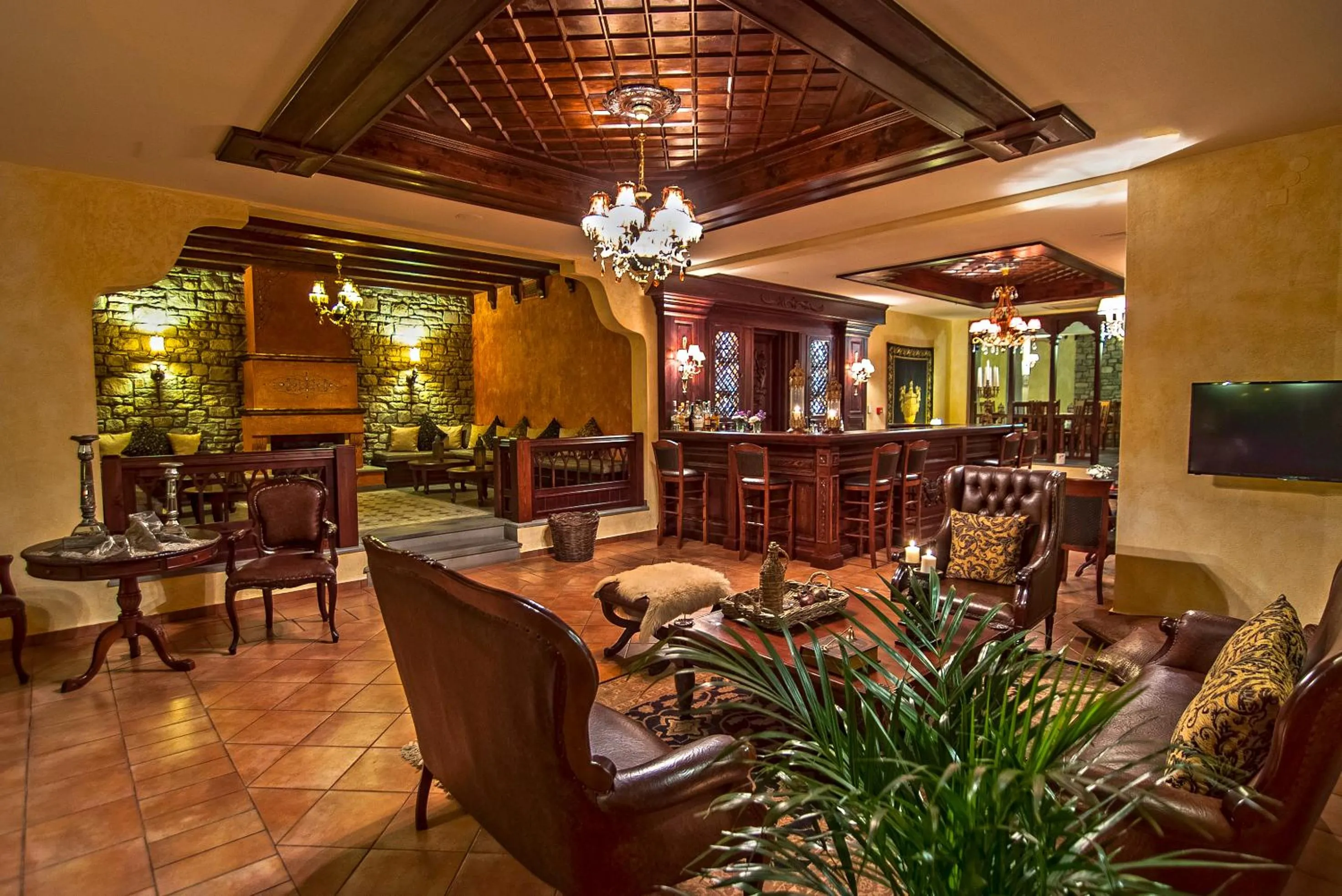 Lounge or bar in Hotel Doupiani House