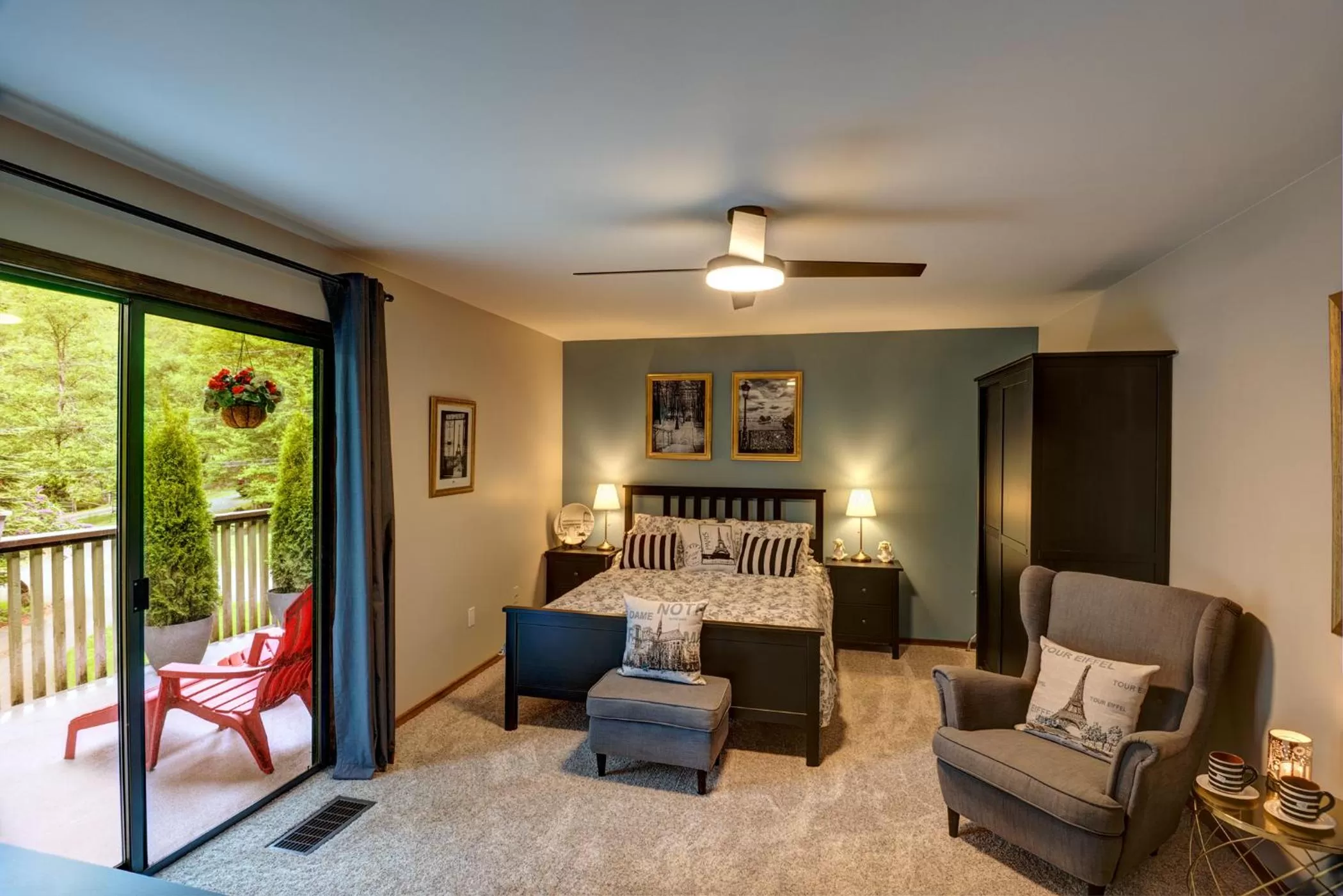 Bed in Misty Meadows B and B