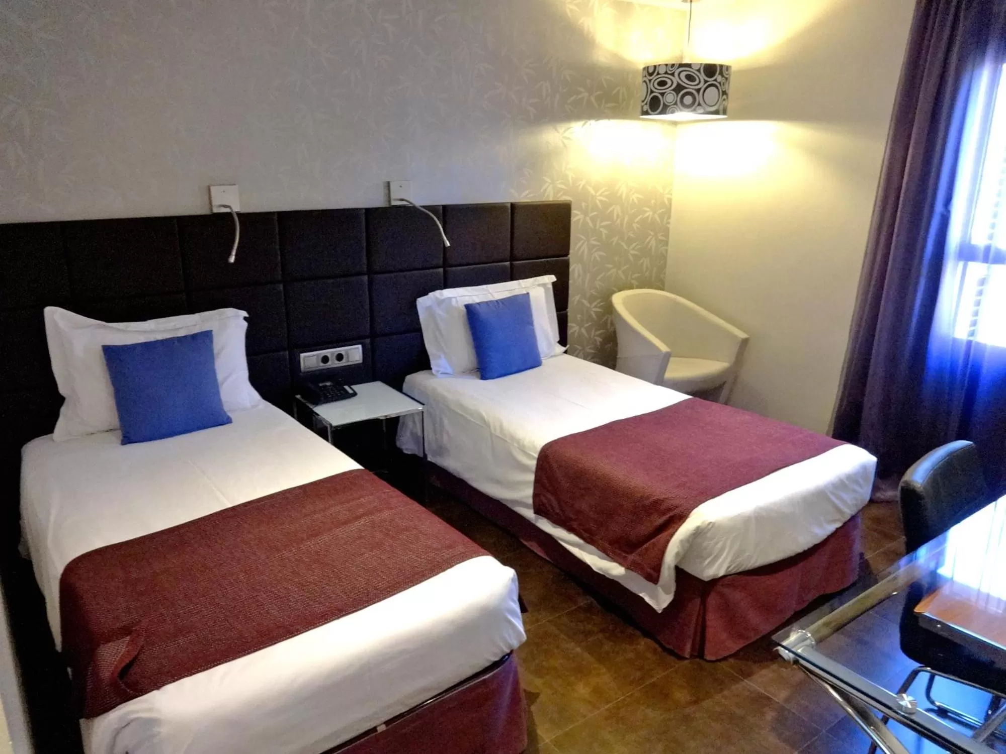 Bed in Hotel Lloret Ramblas