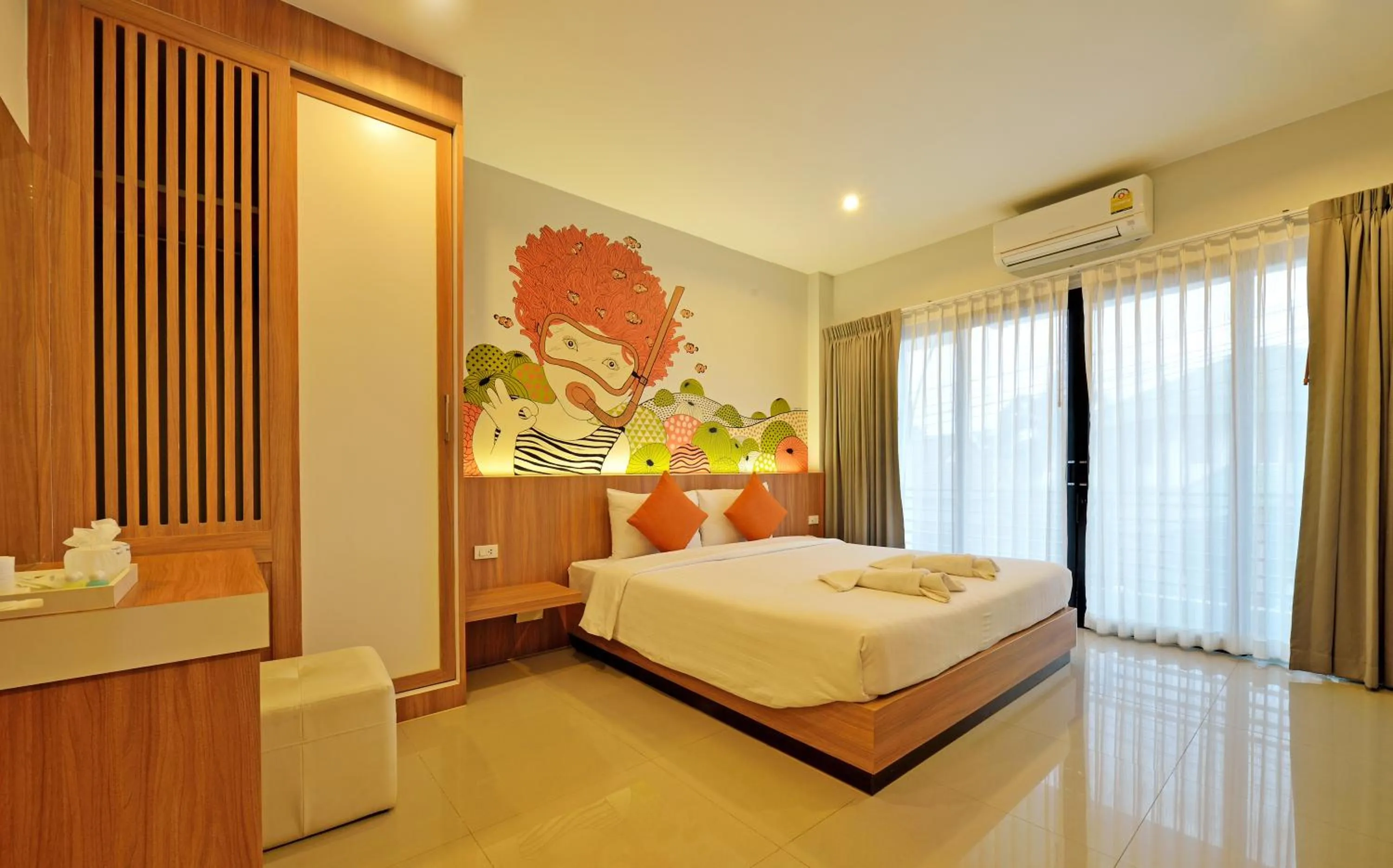 Photo of the whole room, Bed in Tairada Boutique Hotel