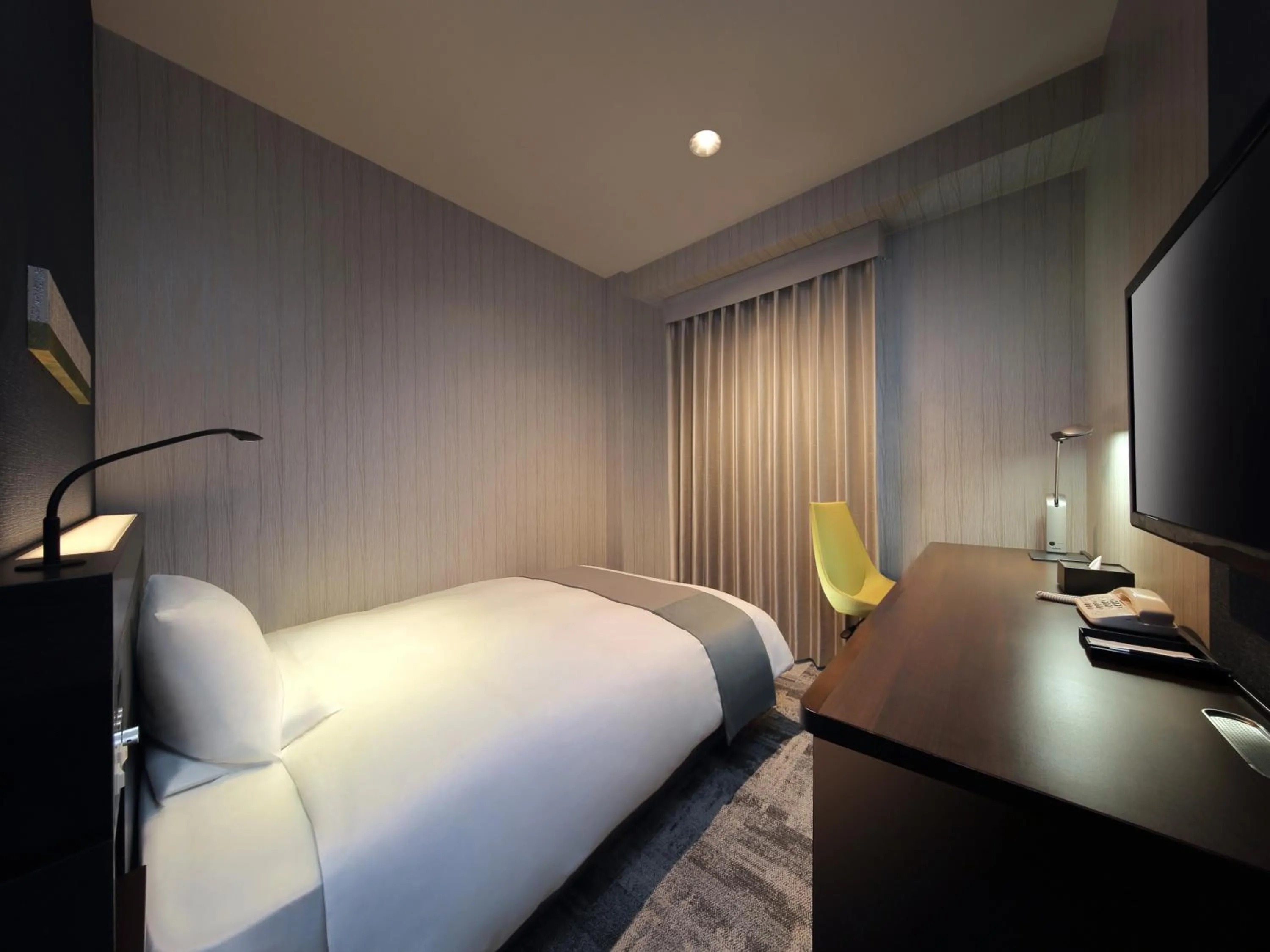 Bed in JR-East Hotel Mets Fukushima