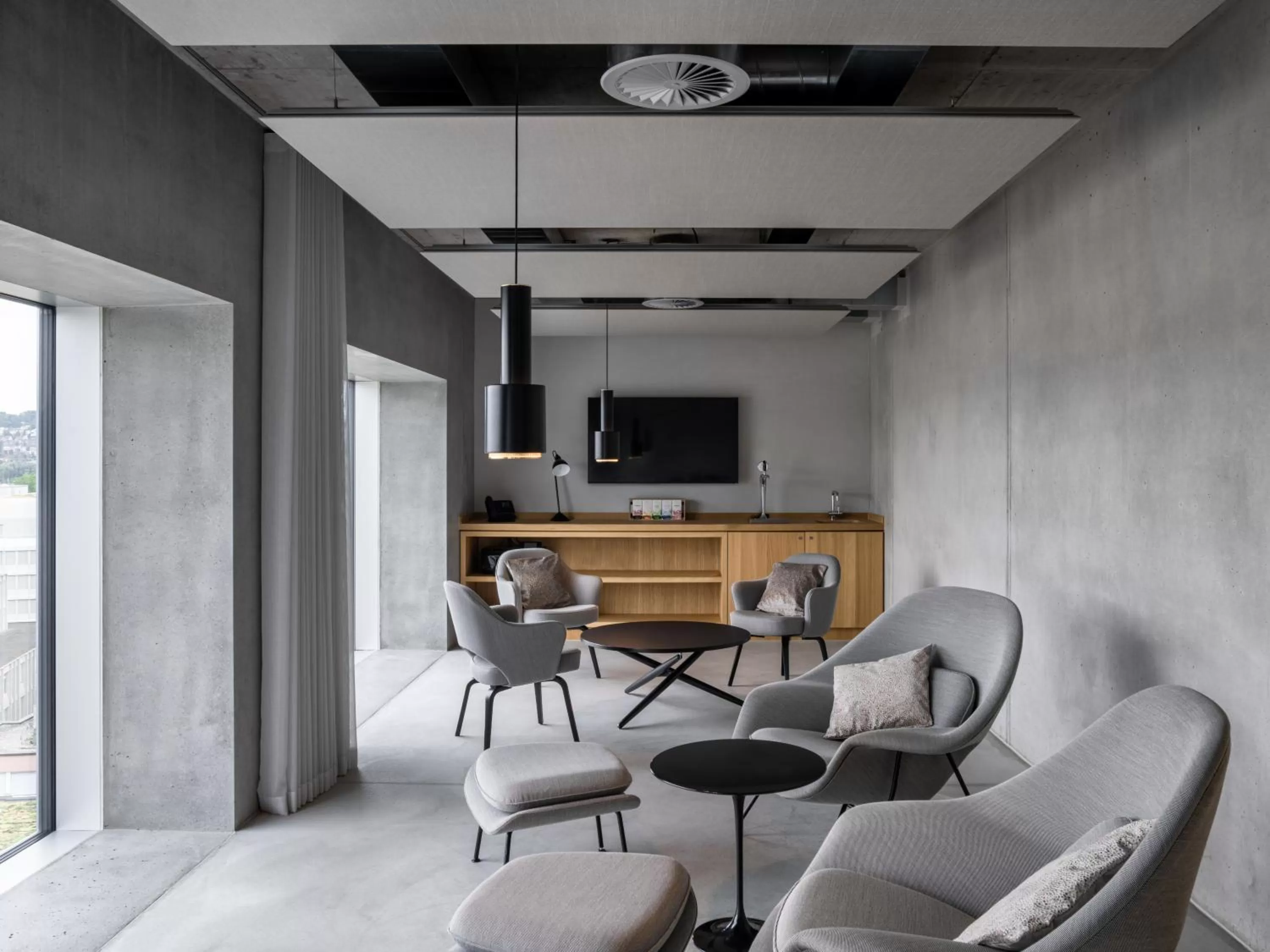 Communal lounge/ TV room in Placid Hotel Design & Lifestyle Zurich