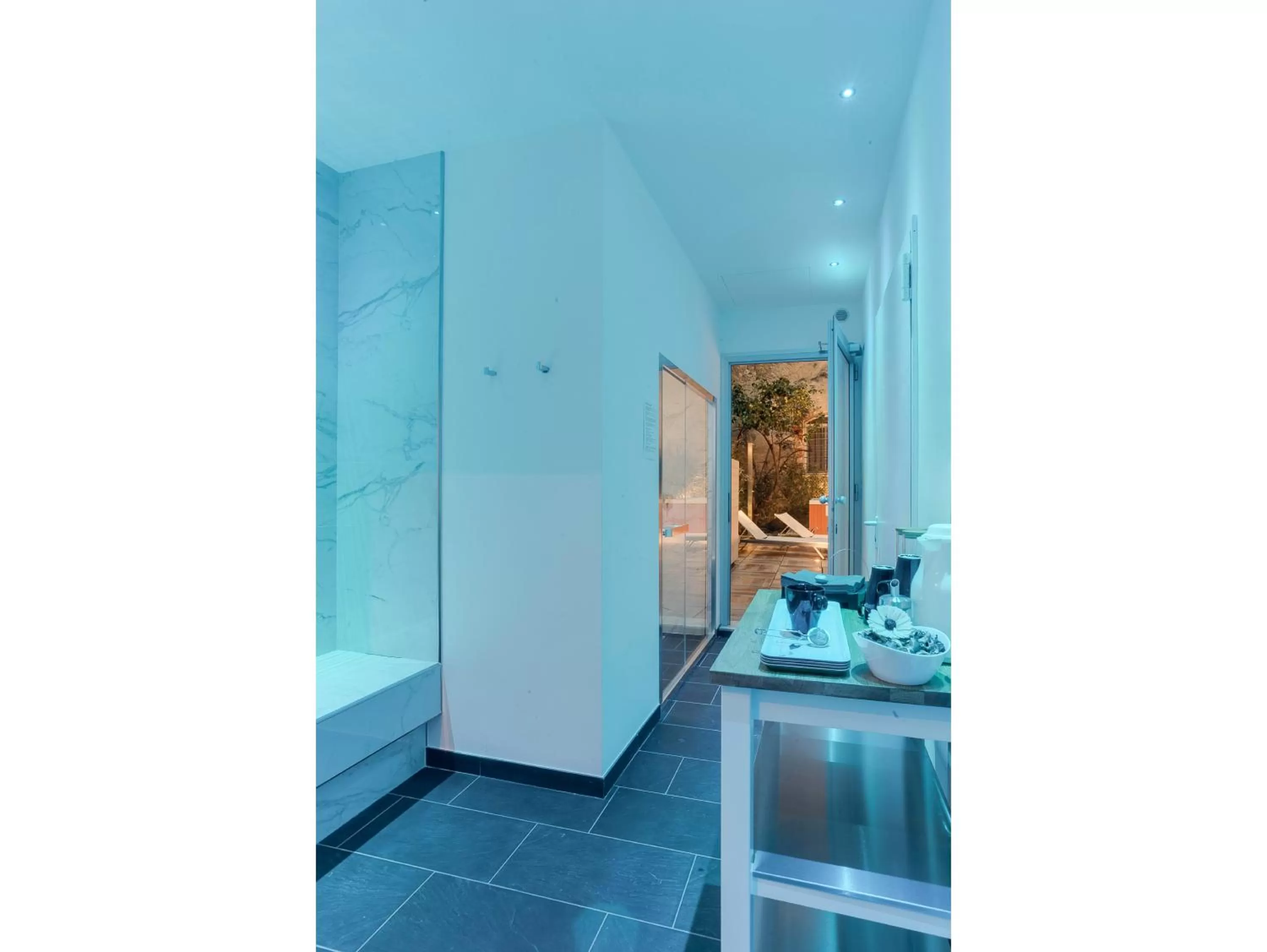 Steam room in Hotel Medusa