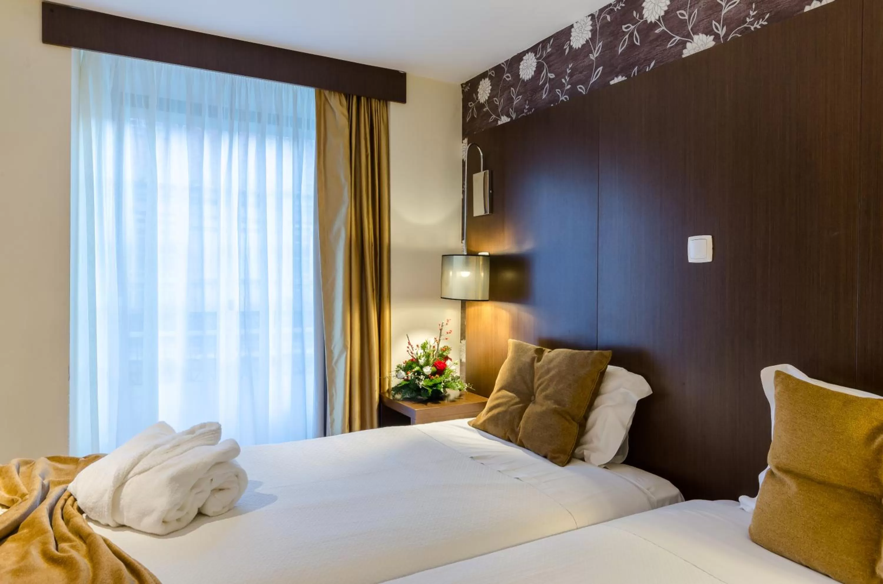 Bed in Hotel Duas Nações